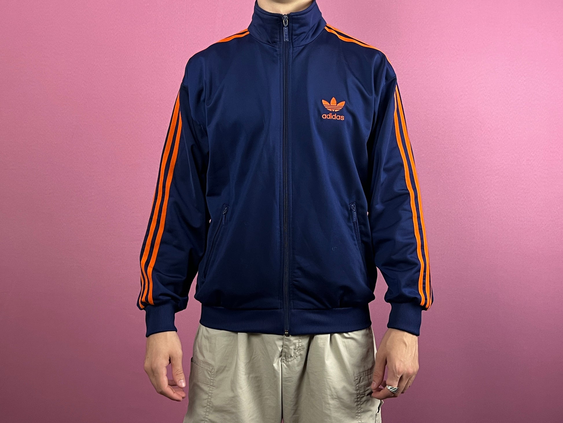 90s Adidas Originals Vintage Men's Track Jacket - S