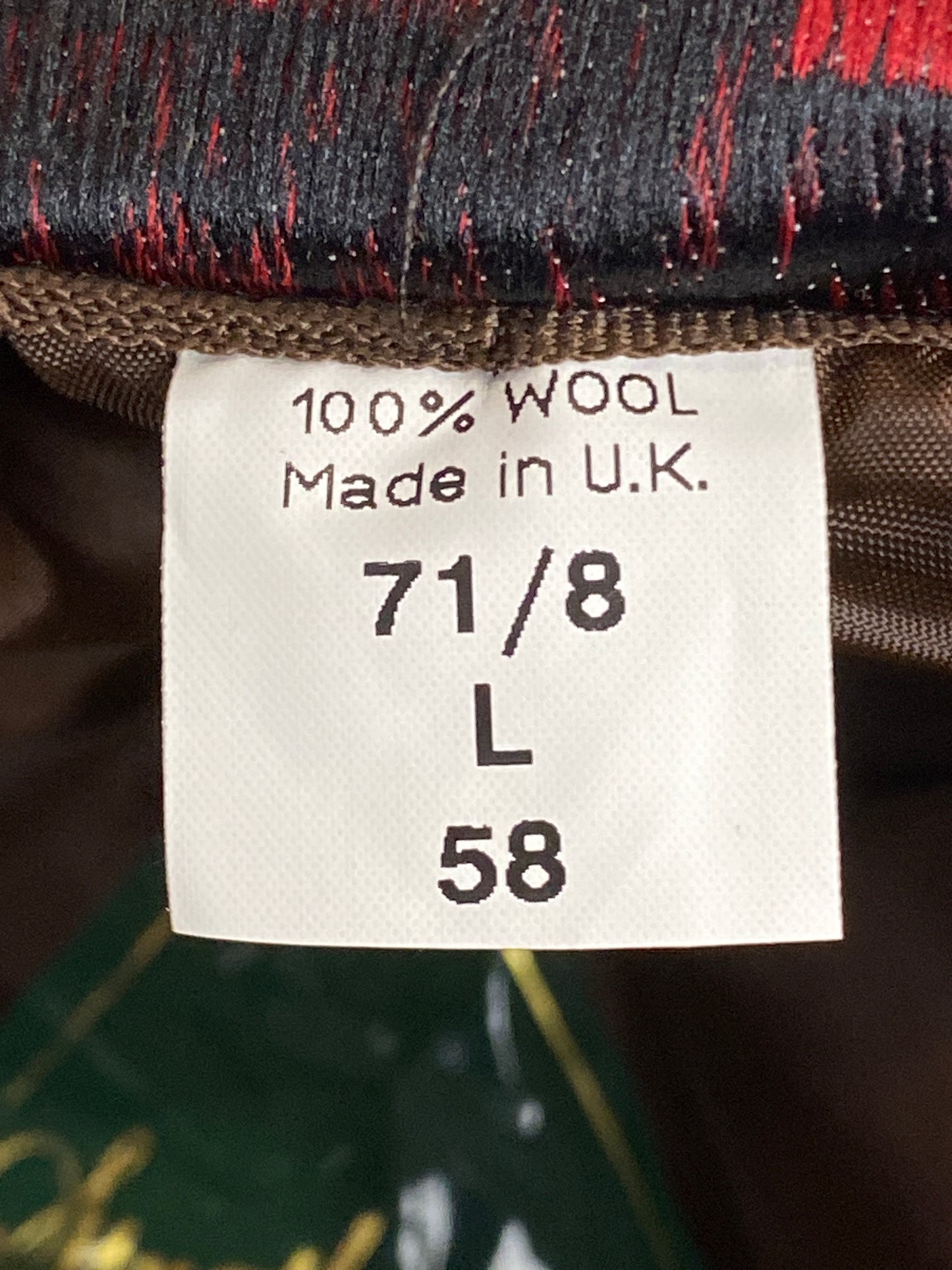 Harris Tweed Vintage Men's Flat Cap - L Brown Wool