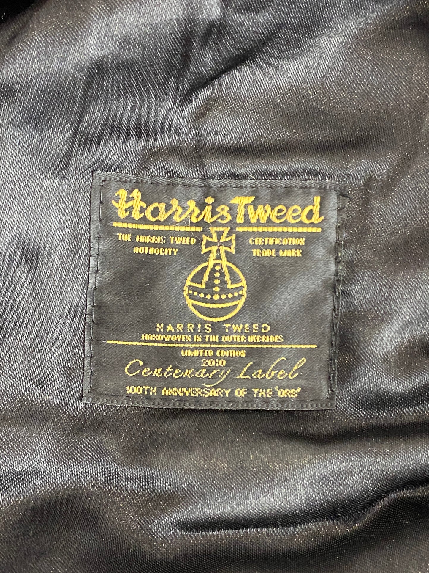 Harris Tweed Vintage Men's Flat Cap - Gray Wool