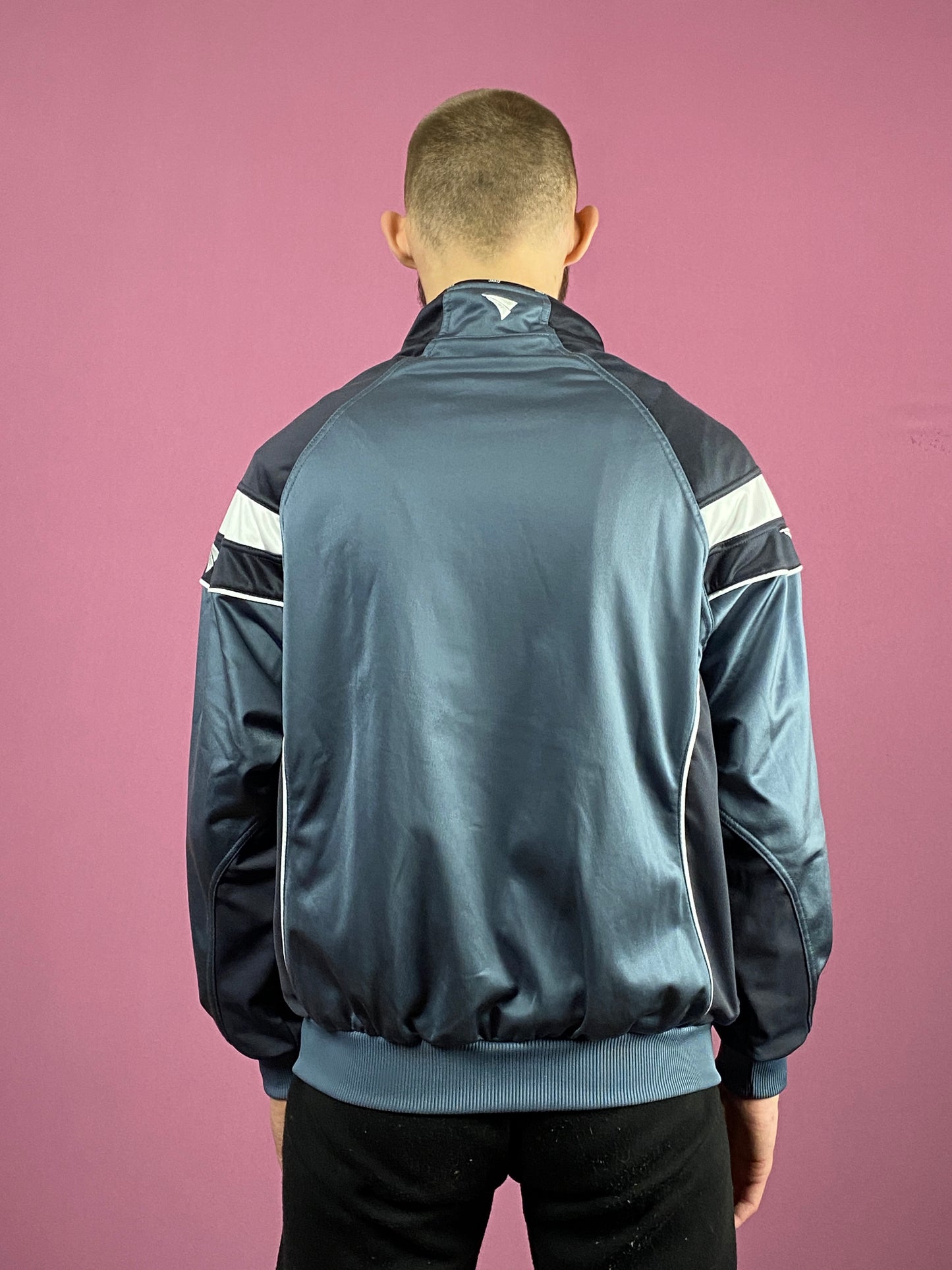 90s Jako Vintage Men's Track Jacket - Large Gray Polyester