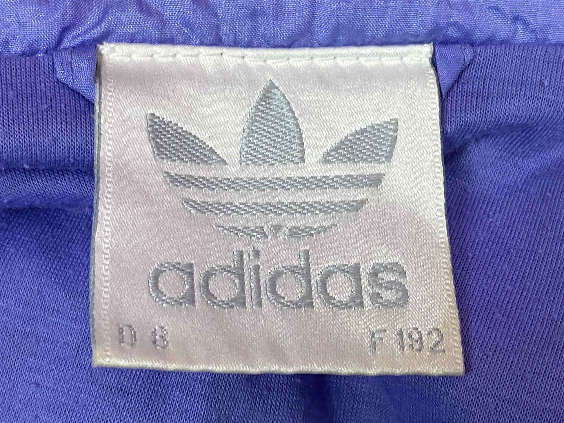 90s Adidas Vintage Men's Tracksuit Set - Large Blue Nylon