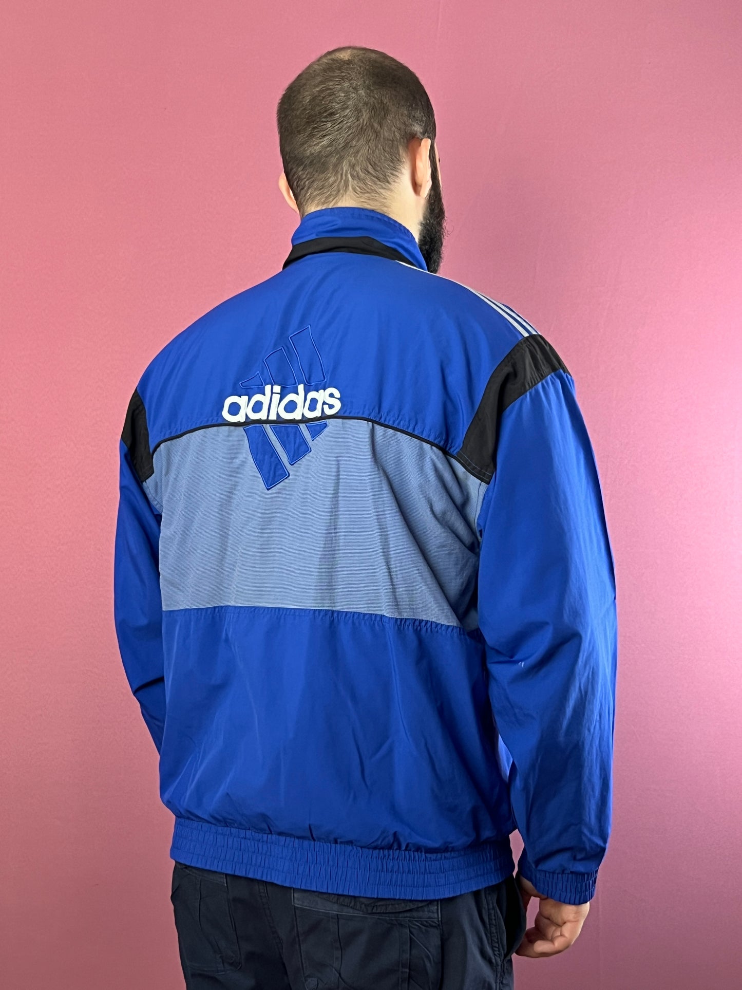 90s Adidas Back Logo Vintage Men's Windbreaker Jacket - M 