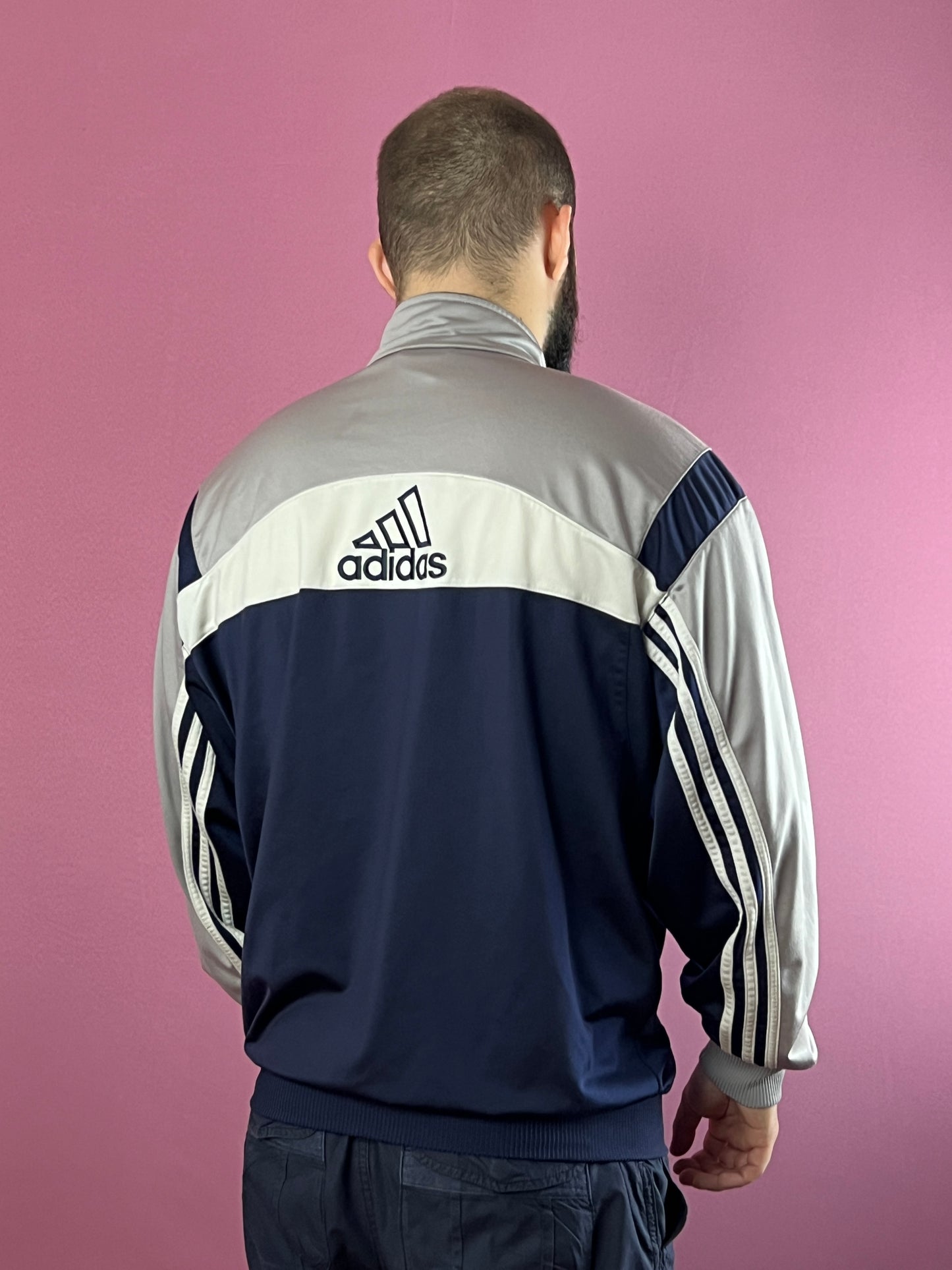 90s Adidas Back Logo Vintage Men's Track Jacket - L