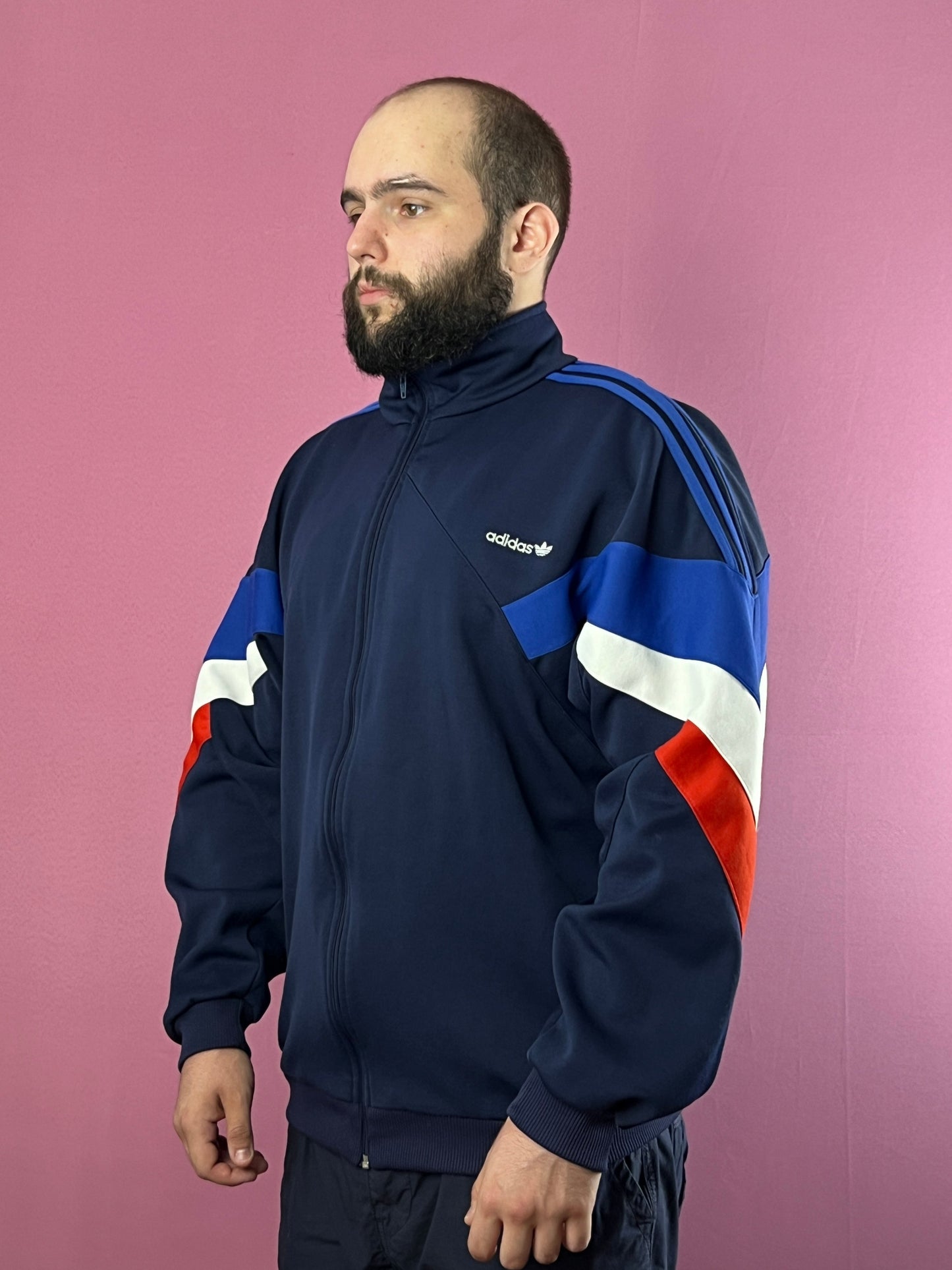 90s Adidas Originals Vintage Men's Track Jacket - XXL