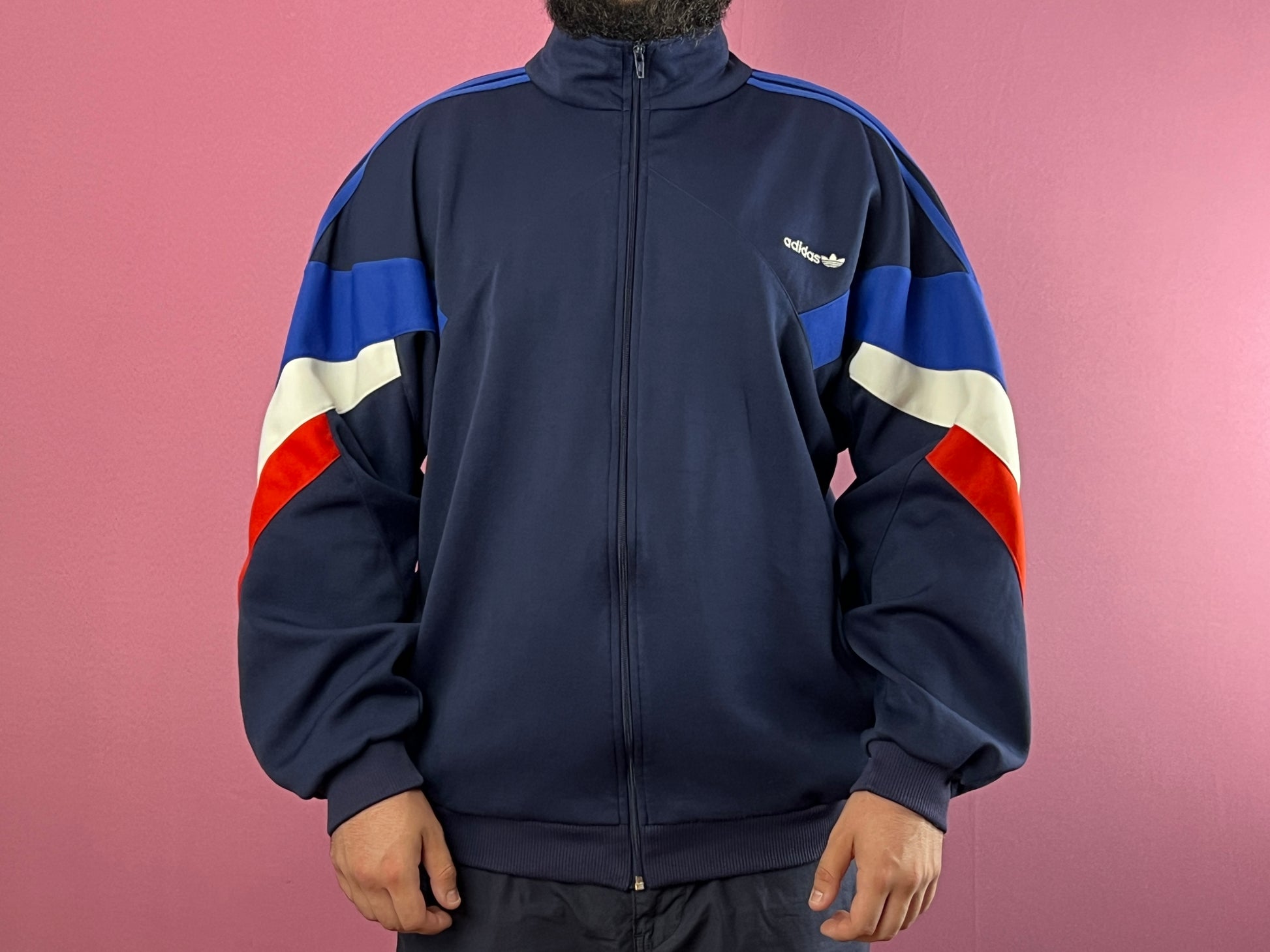 90s Adidas Originals Vintage Men's Track Jacket - XXL