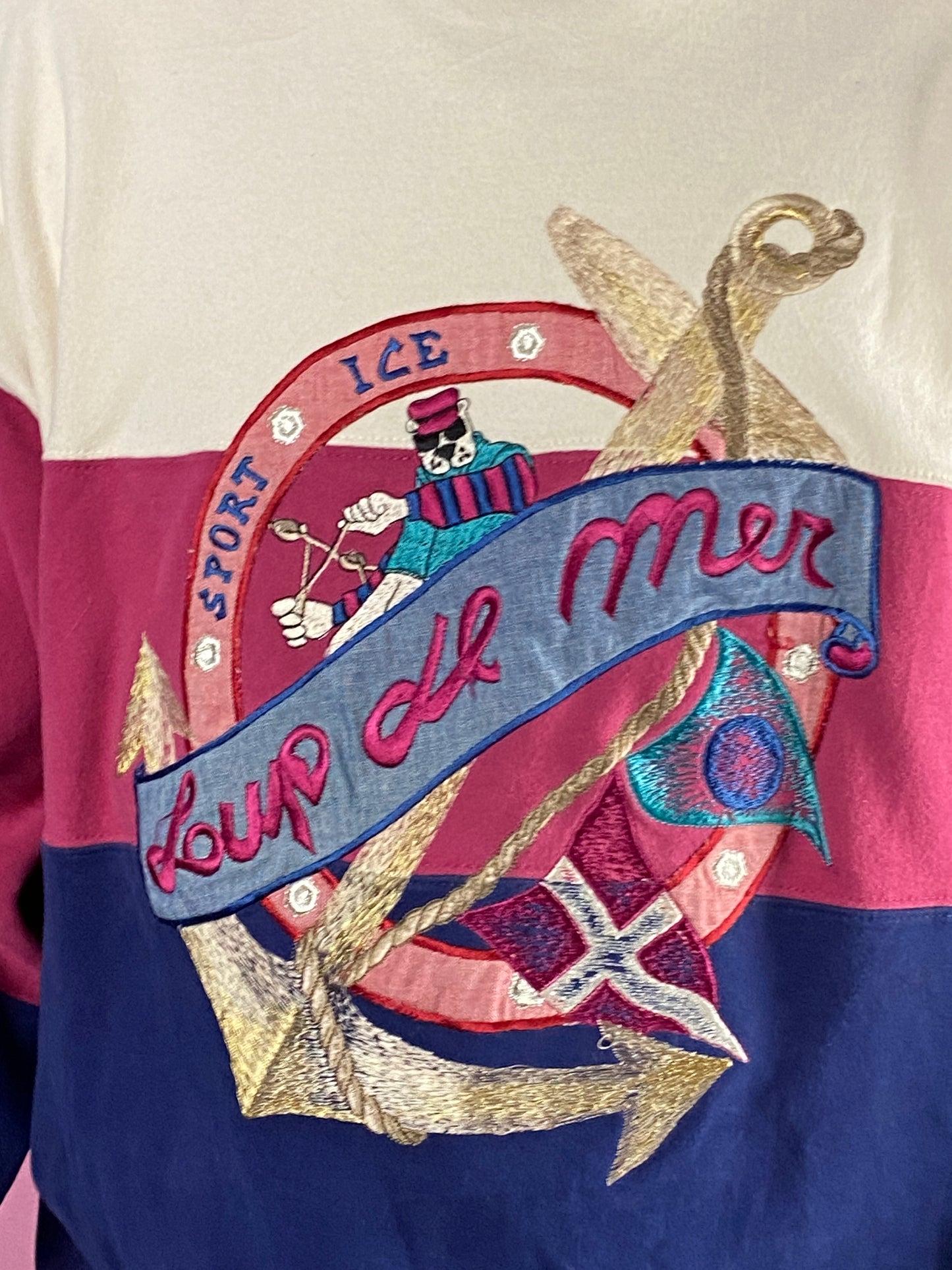 90s Sport Ice by Iceberg Vintage Men's Sweatshirt - XL Multicolor Cotton