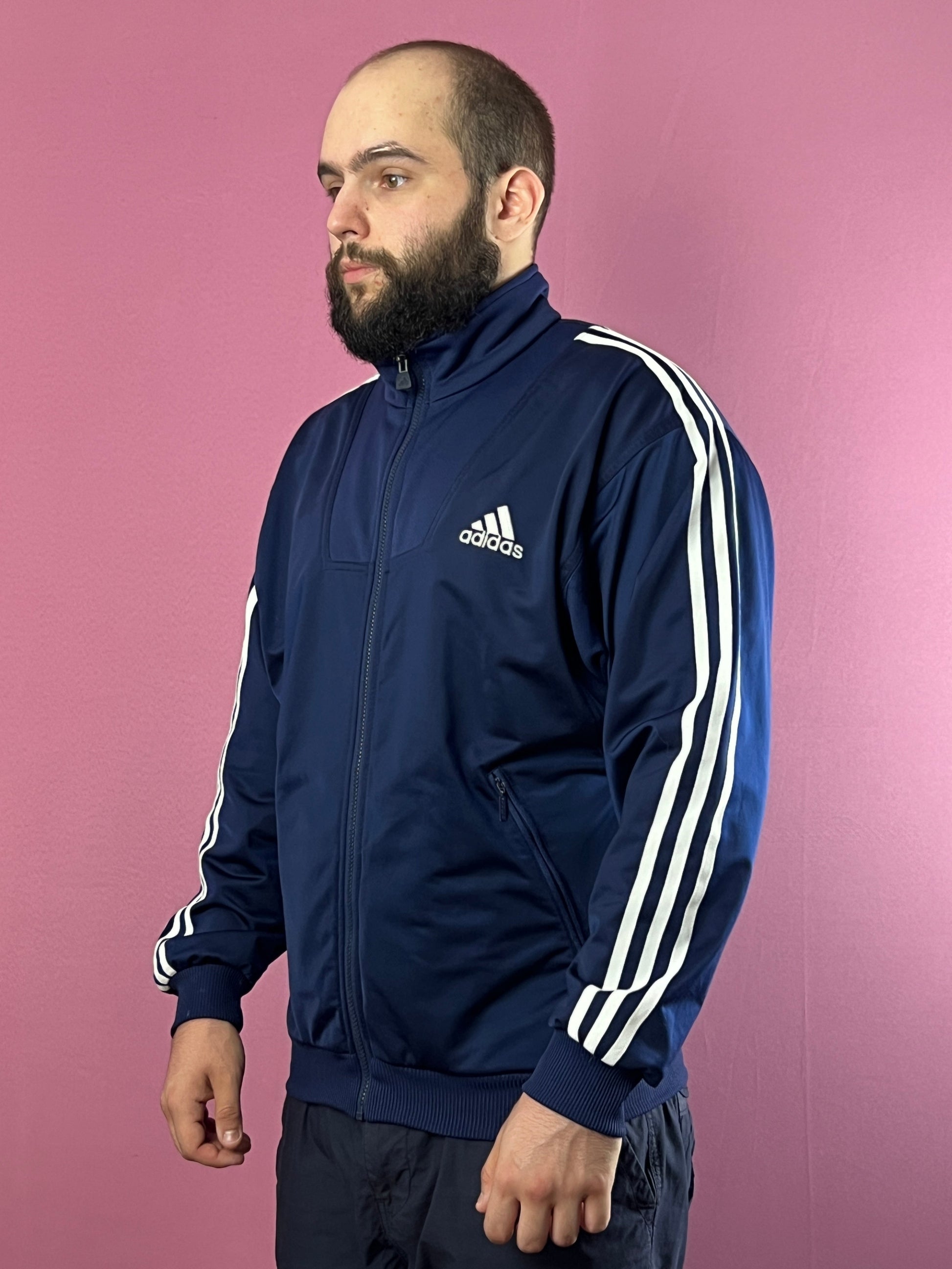 90s Adidas Vintage Men's Track Jacket - M