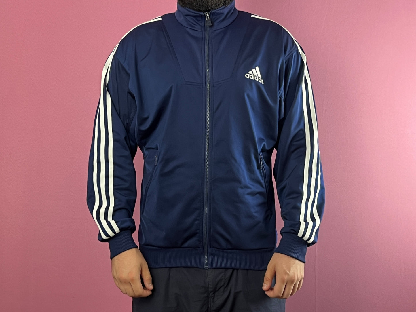 90s Adidas Vintage Men's Track Jacket - M