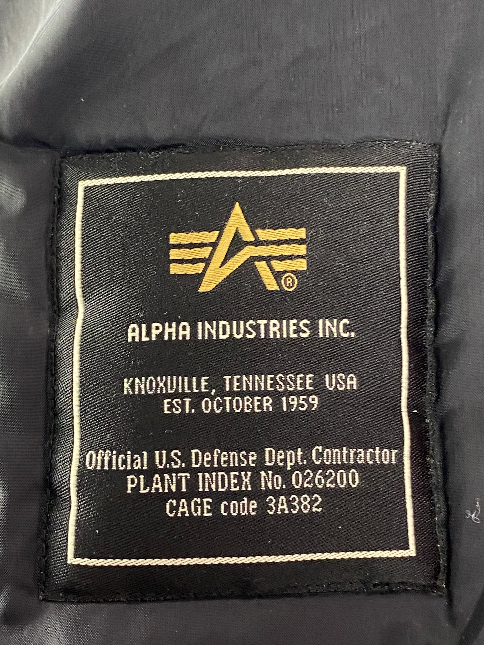 Alpha Industries Vintage Men's Utility Puffer Vest - XL Black Polyester
