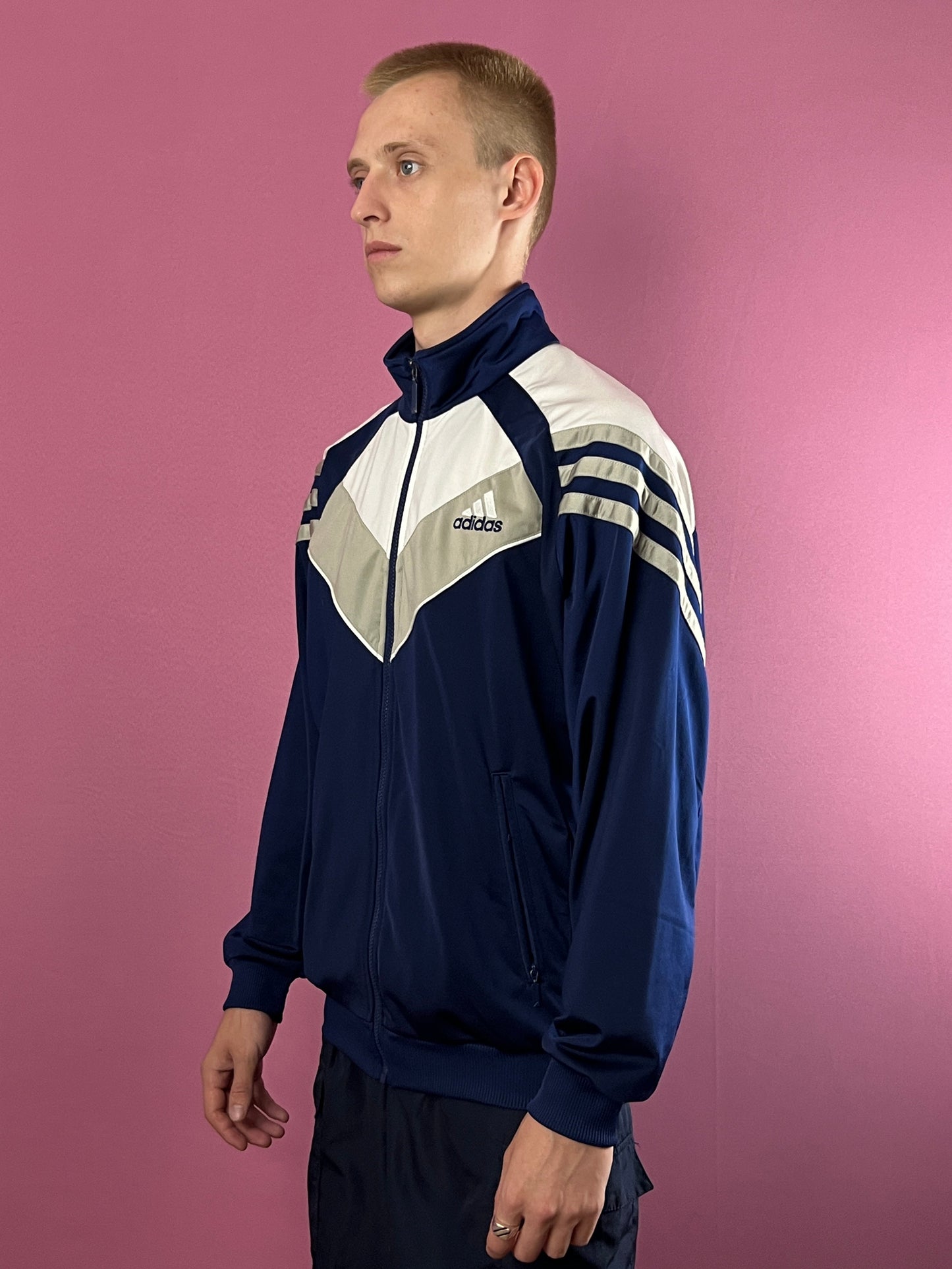 90s Adidas Vintage Men's Track Jacket - M