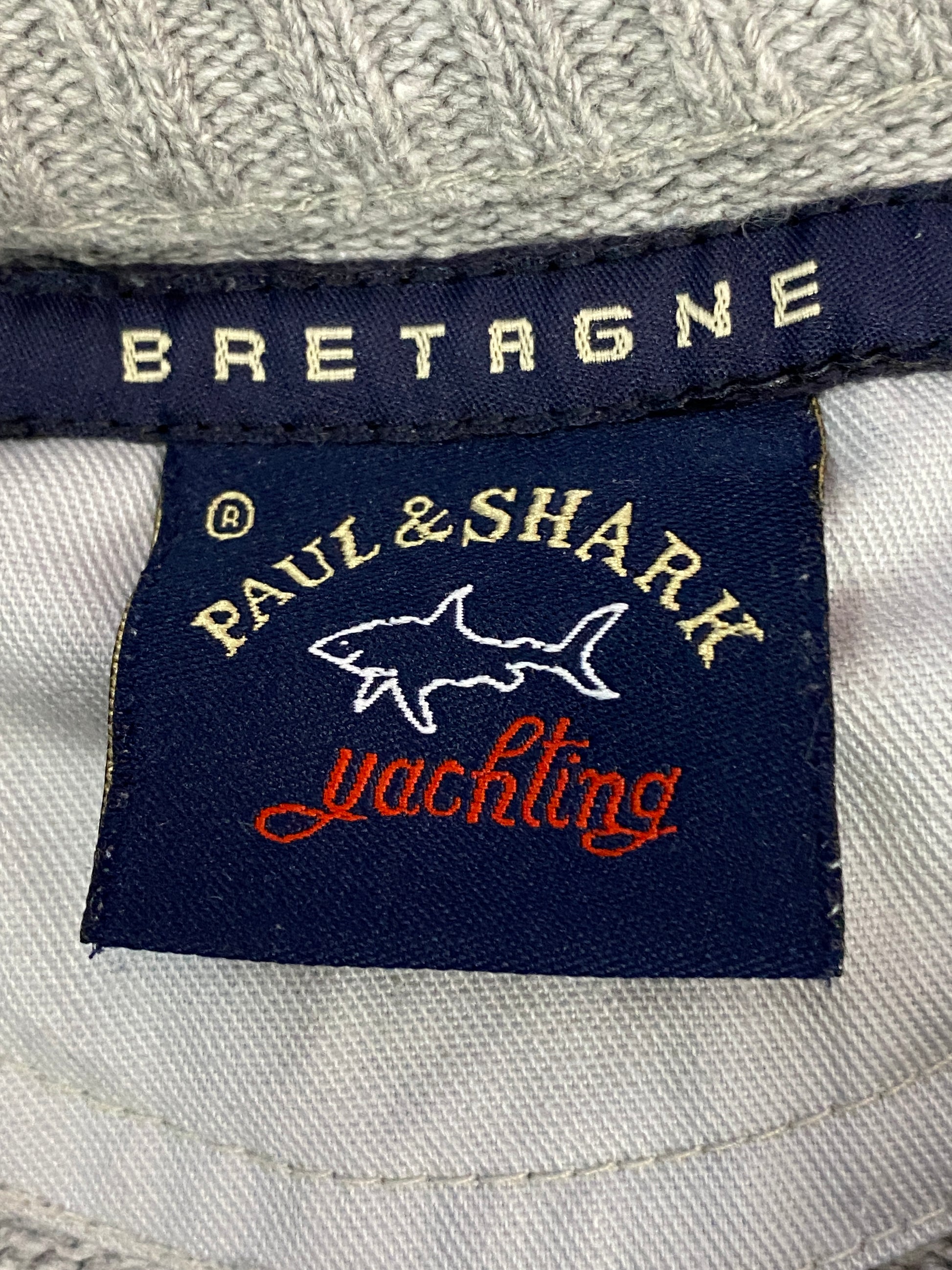 Paul&Shark Vintage Men's Sweater - Large Gray Cotton Blend