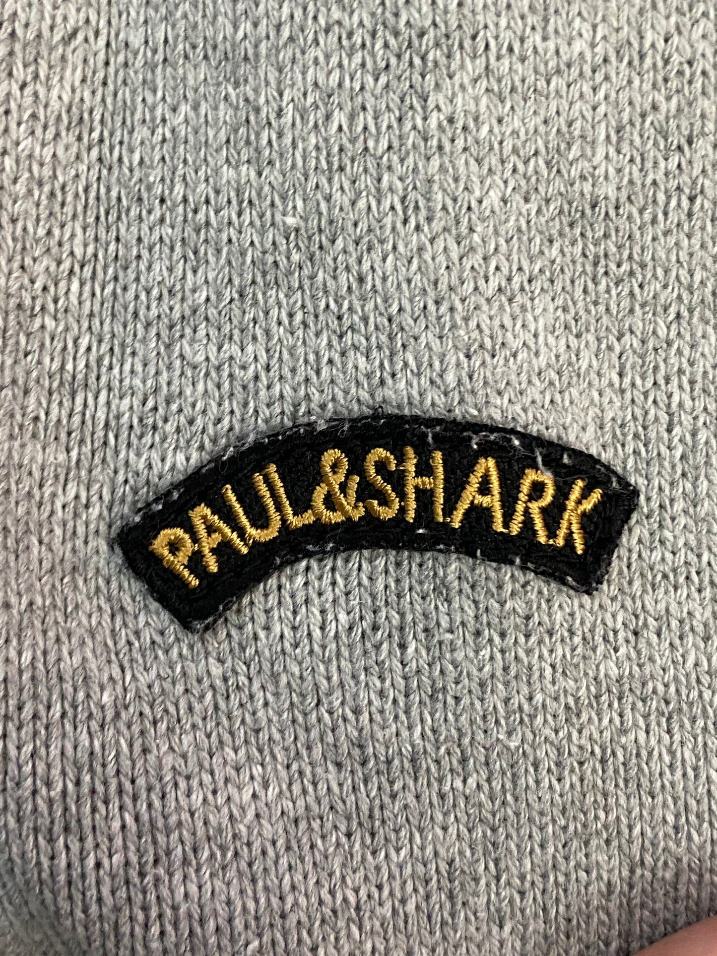 Paul&Shark Vintage Men's Sweater - Large Gray Cotton Blend