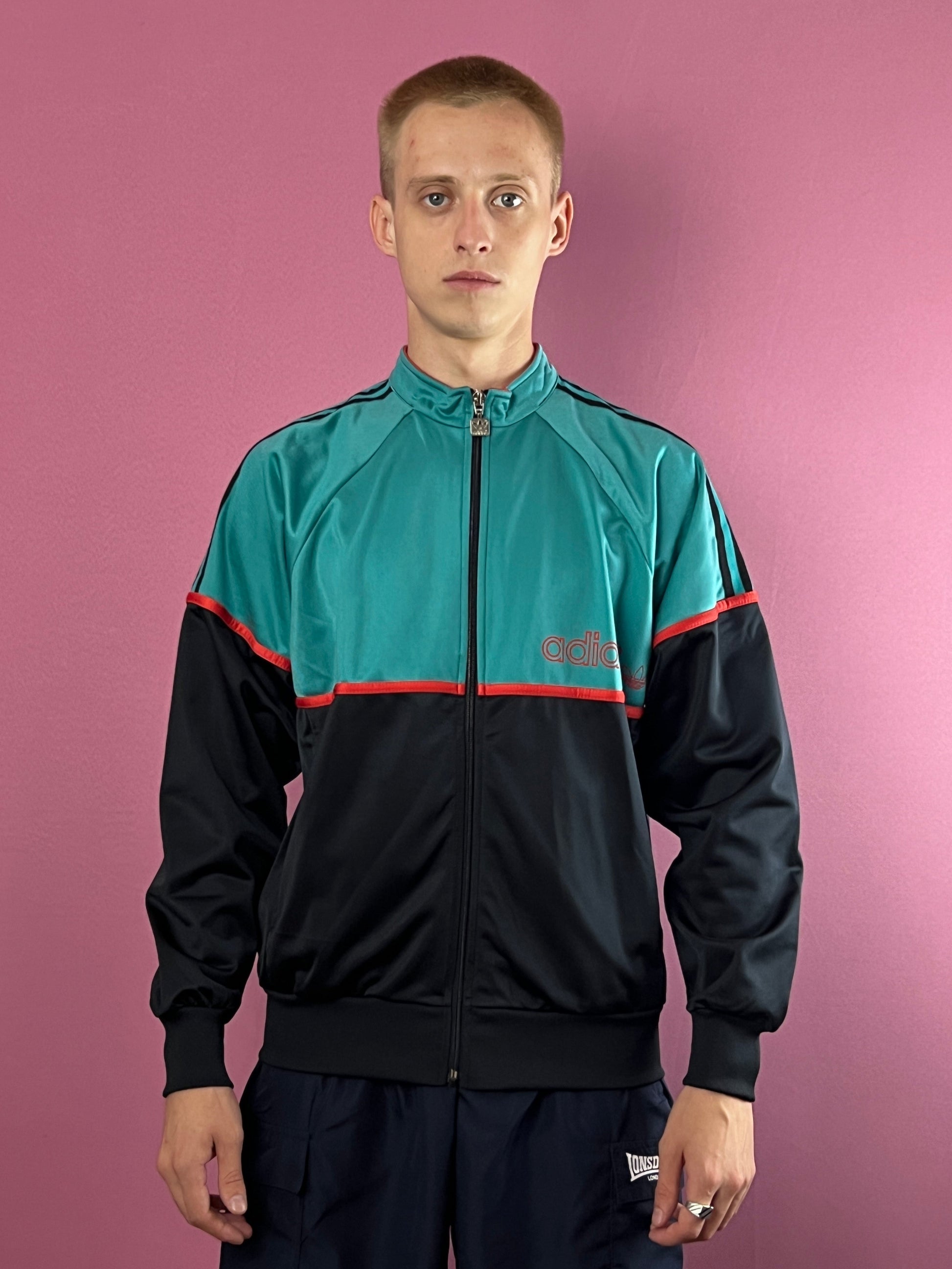 80s Adidas Vintage Men's Track Jacket - M