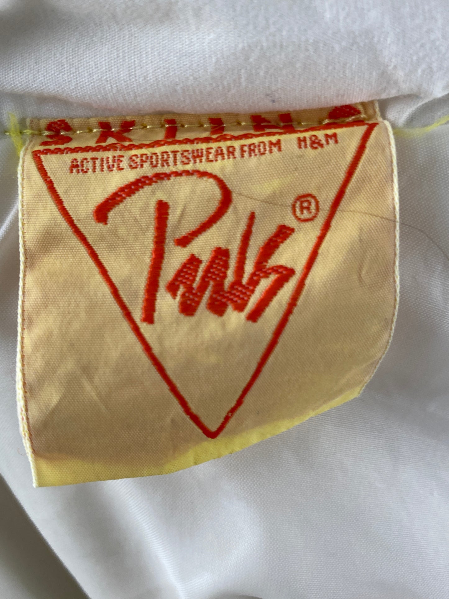 90s Puls from H&M Vintage Men's One Piece Ski Suit - Medium White Nylon
