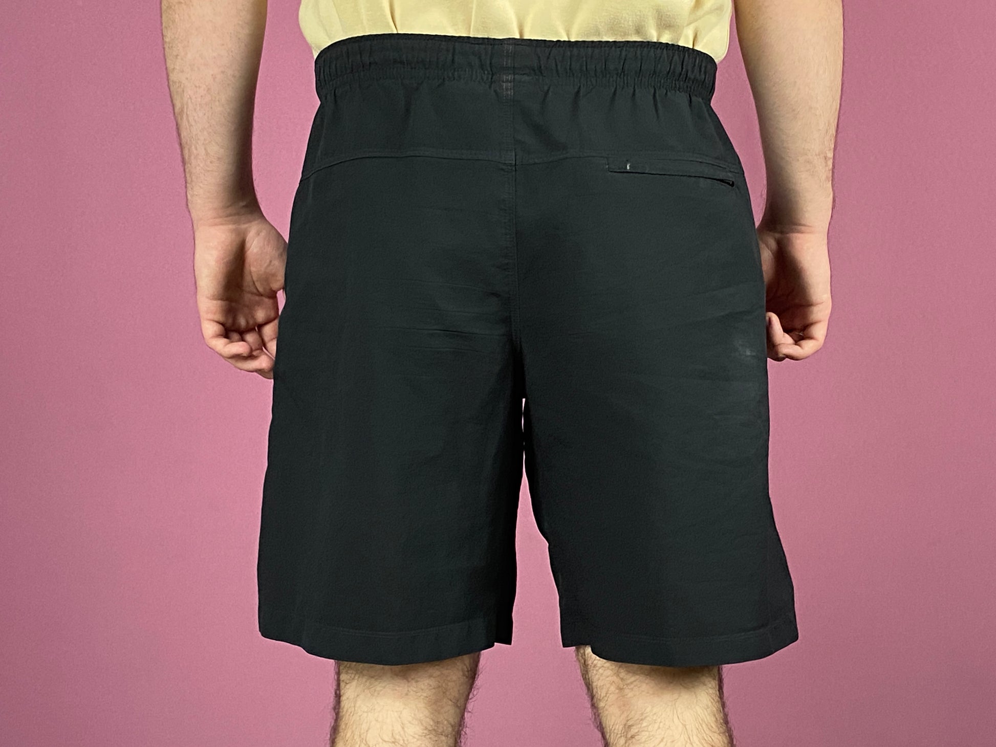 Nike Vintage Men's Sport Shorts - Medium Black Polyester