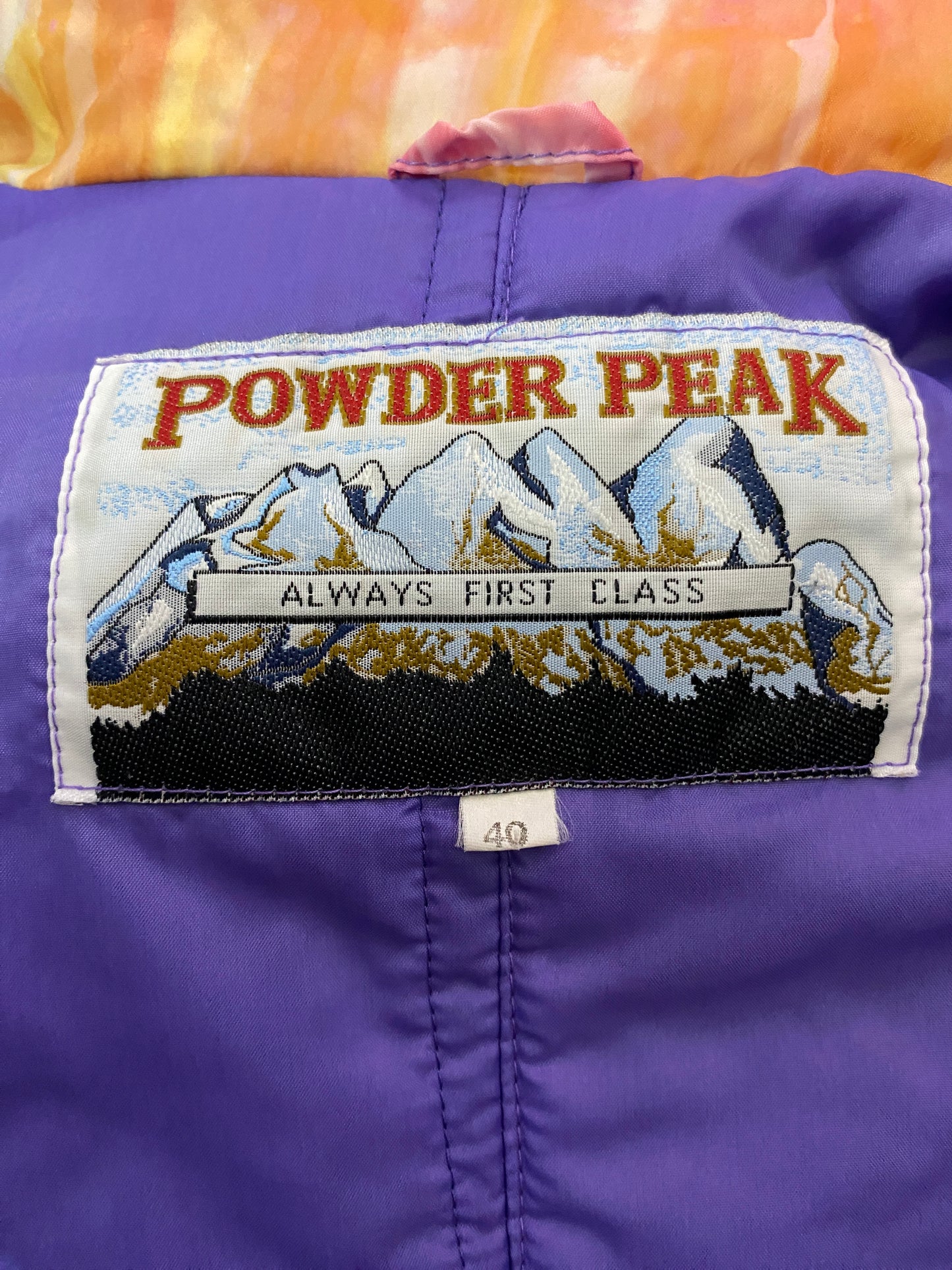 80s Powder Peak Vintage Men's One Piece Ski Suit - L Purple Nylon