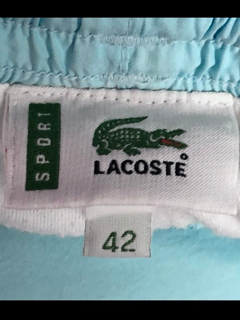 Lacoste Sport Vintage Women's Tracksuit Pants - M Blue Polyester