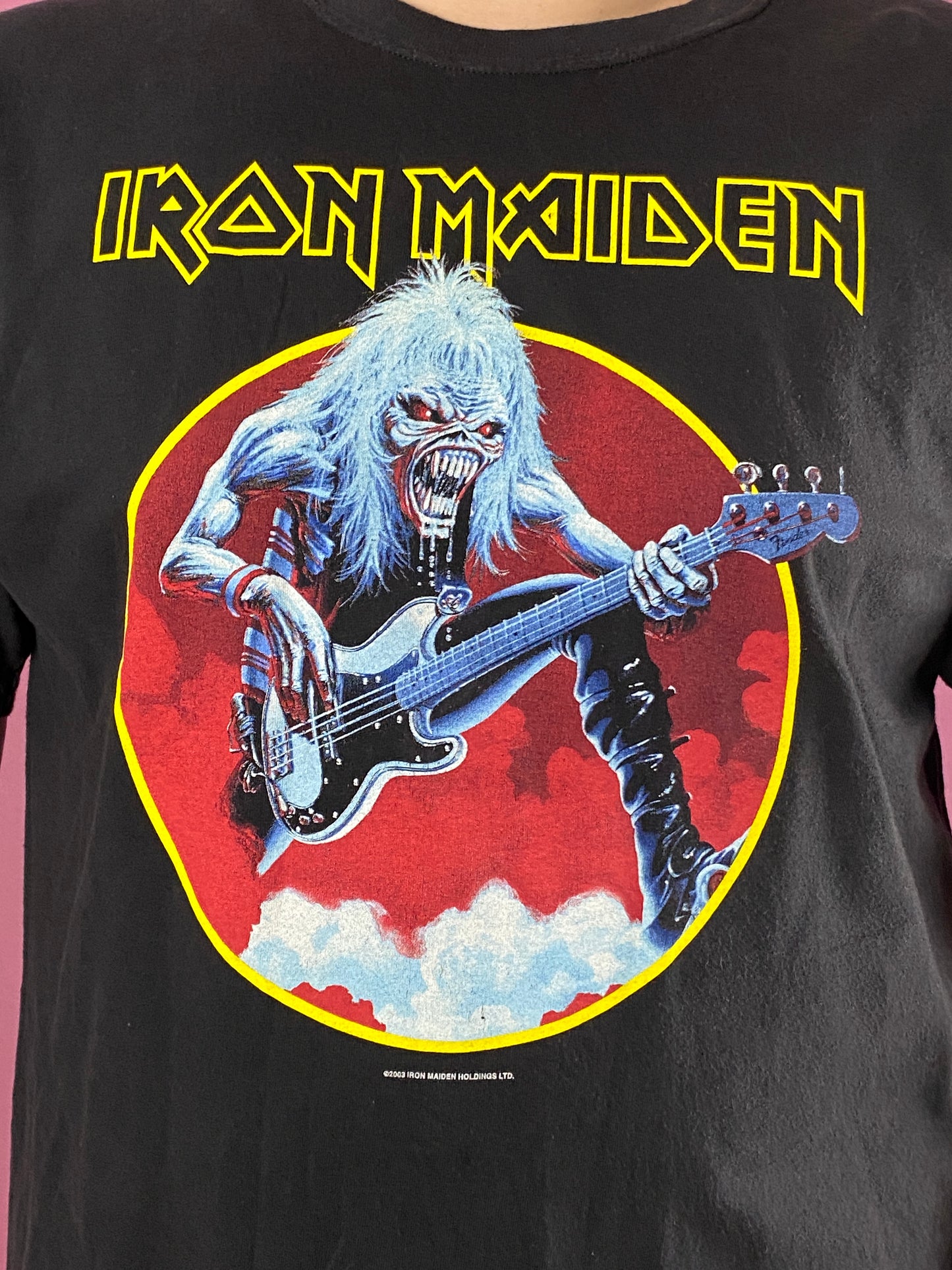 2003 Iron Maiden Fear Of The Dark Vintage Men's Band T-Shirt - XXL Black Cotton