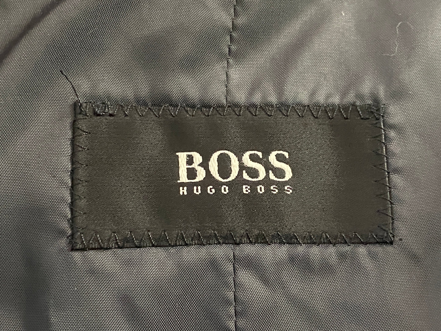Hugo Boss Vintage Men's Coat - Large Gray Cashmere