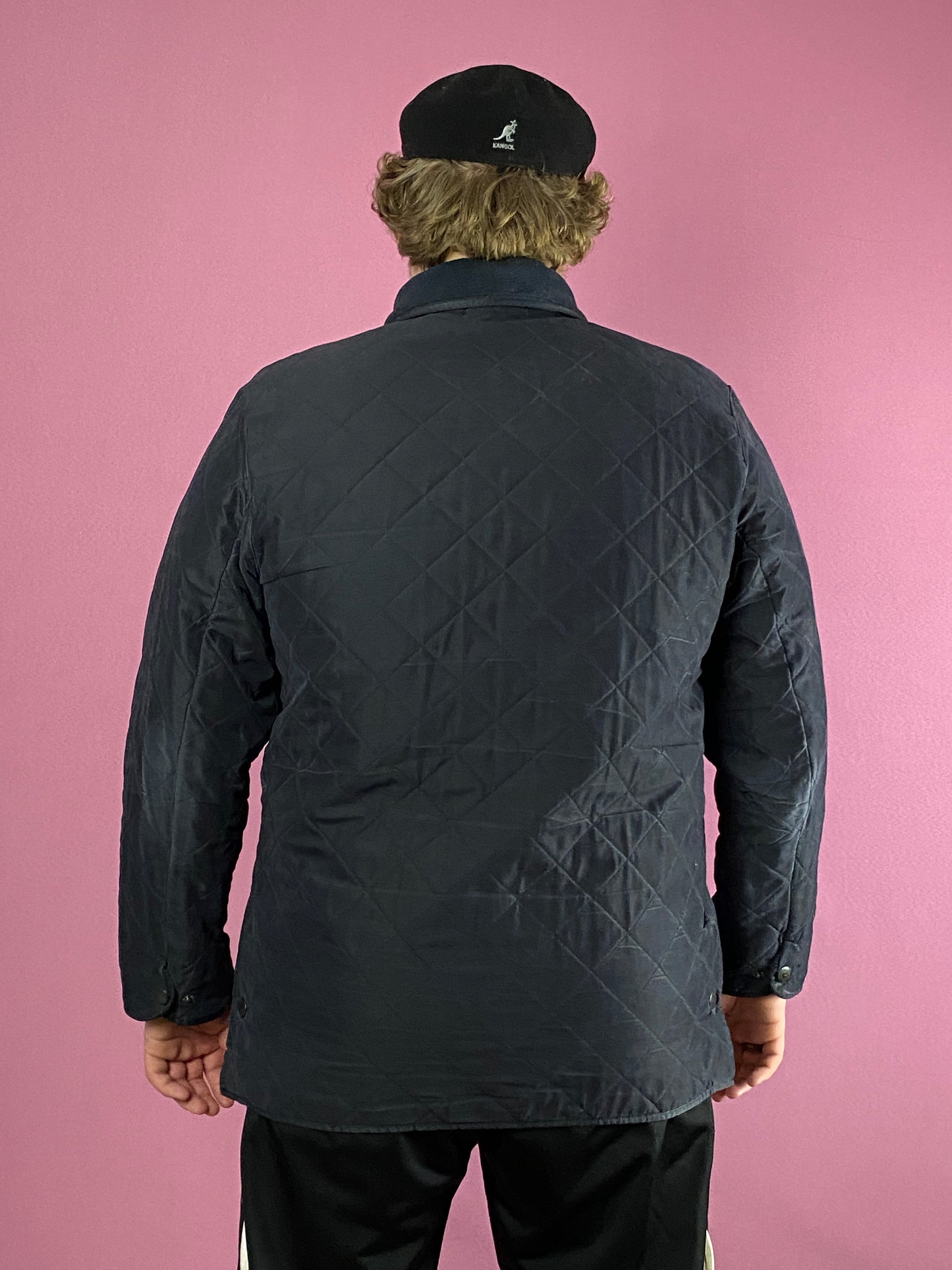 Barbour Vintage Men's Quilted Jacket - XL Black Polyester Blend