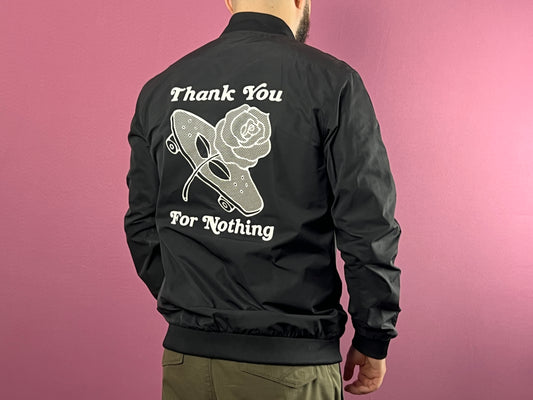 Adidas Originals “Thank You For Nothing” Skateboarding Vintage Men's Bomber Jacket - L