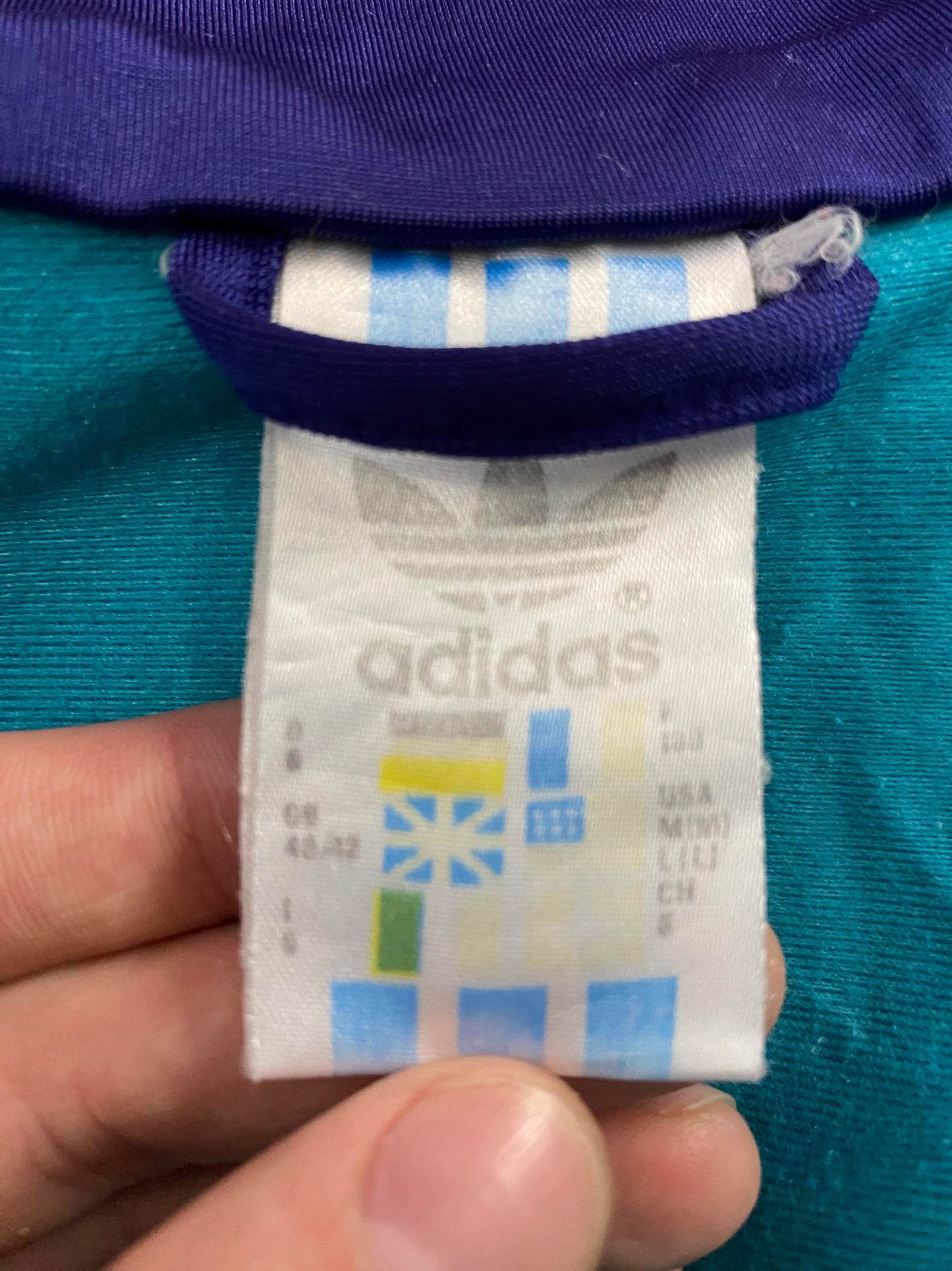 90s Adidas VIntage Men's Track Jacket - Large Multicolor Polyester