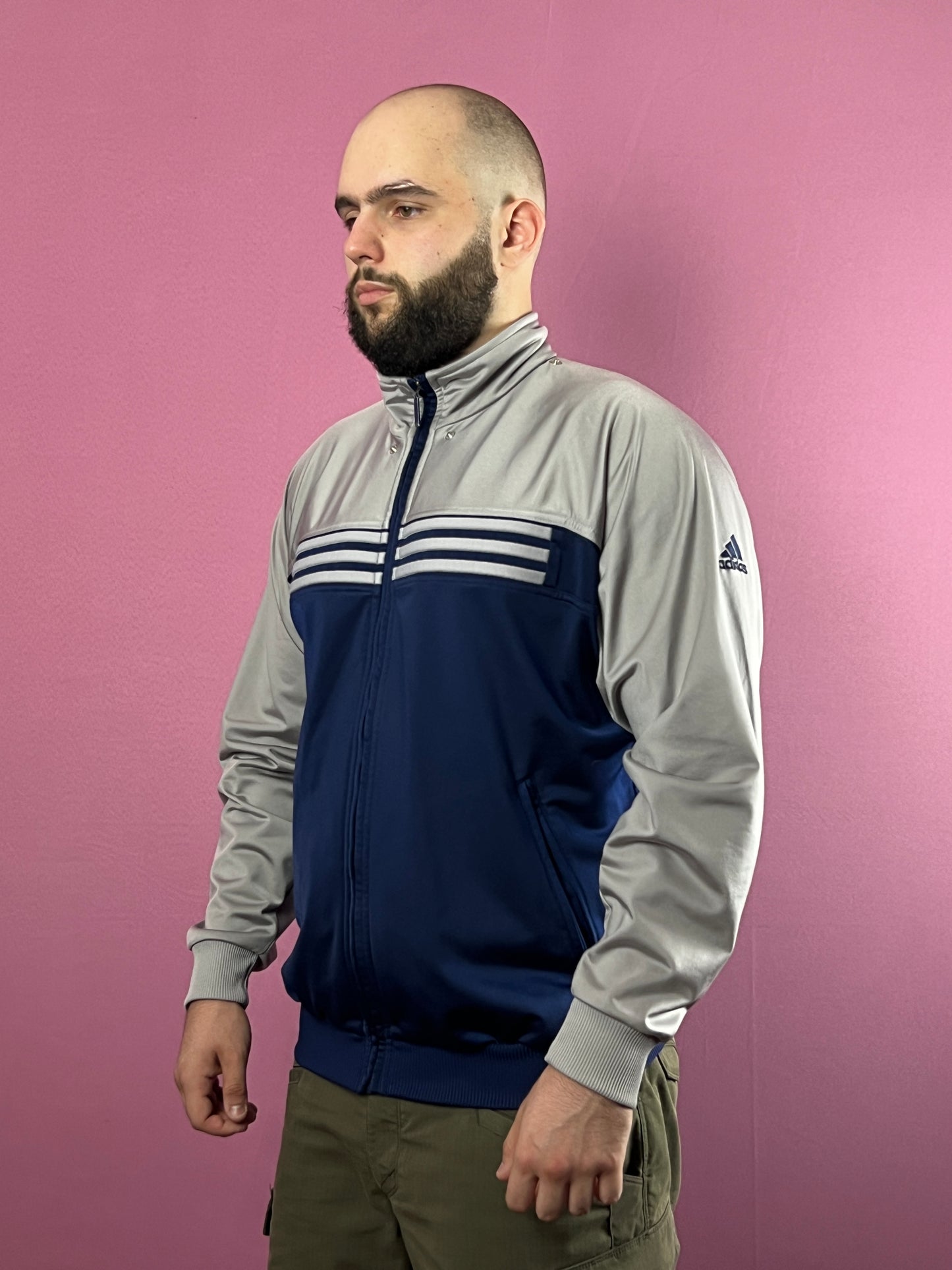 90s Adidas Vintage Men's Track Jacket - M