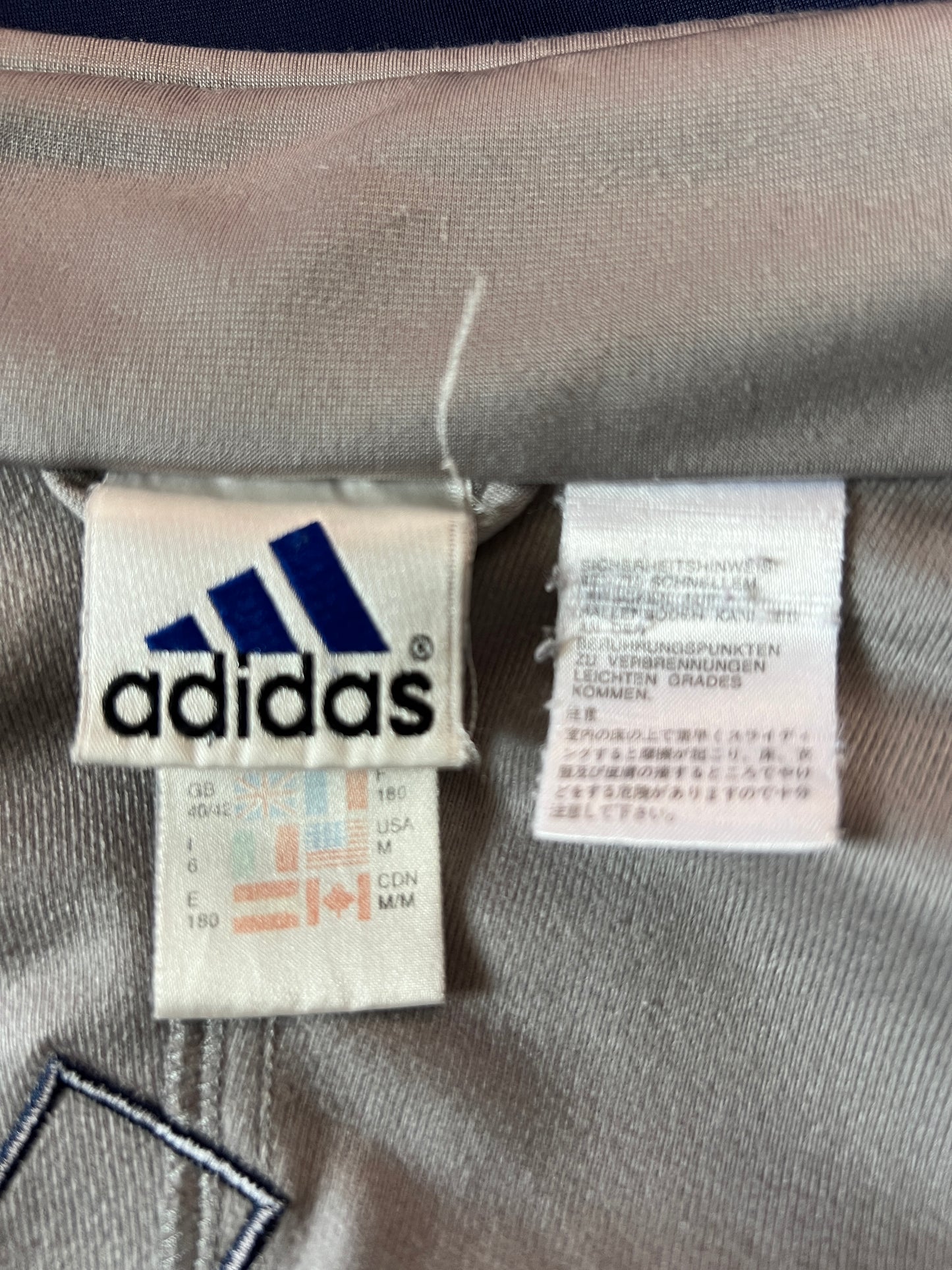 90s Adidas Vintage Men's Track Jacket - M