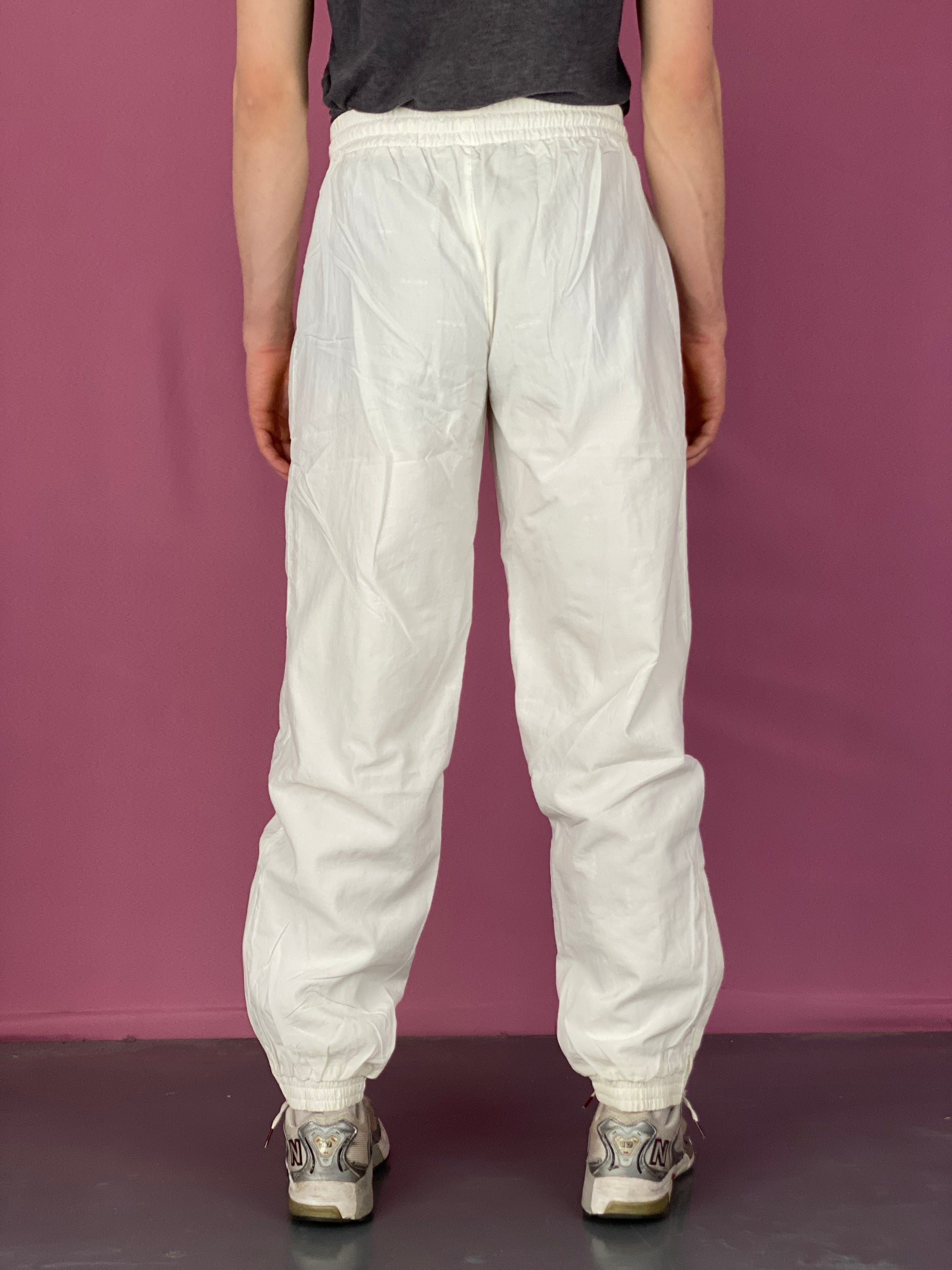 Head Vintage Men's Track Pants - L White Nylon