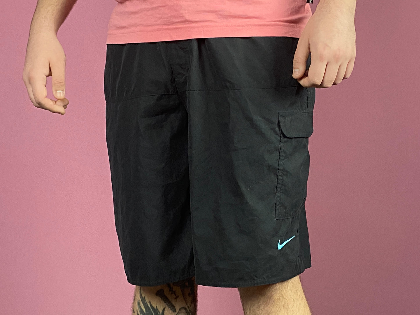 Nike Vintage Men's Sport Shorts - XL Black Polyester