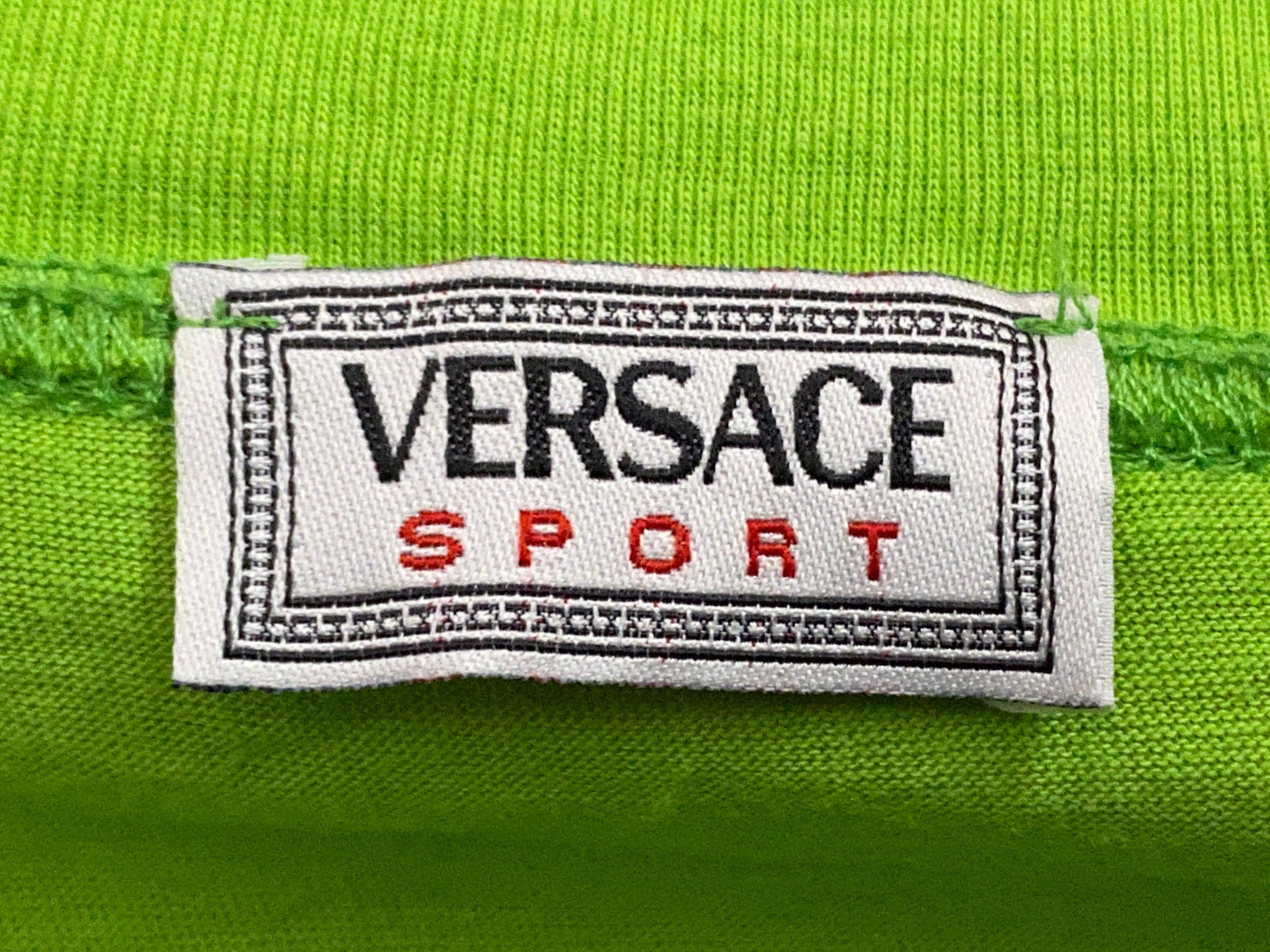 90s Versace Sport Vintage Women's V Neck T-Shirt