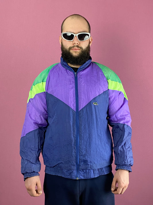 90s Le Shark Vintage Men's Windbreaker Jacket - S Purple Nylon