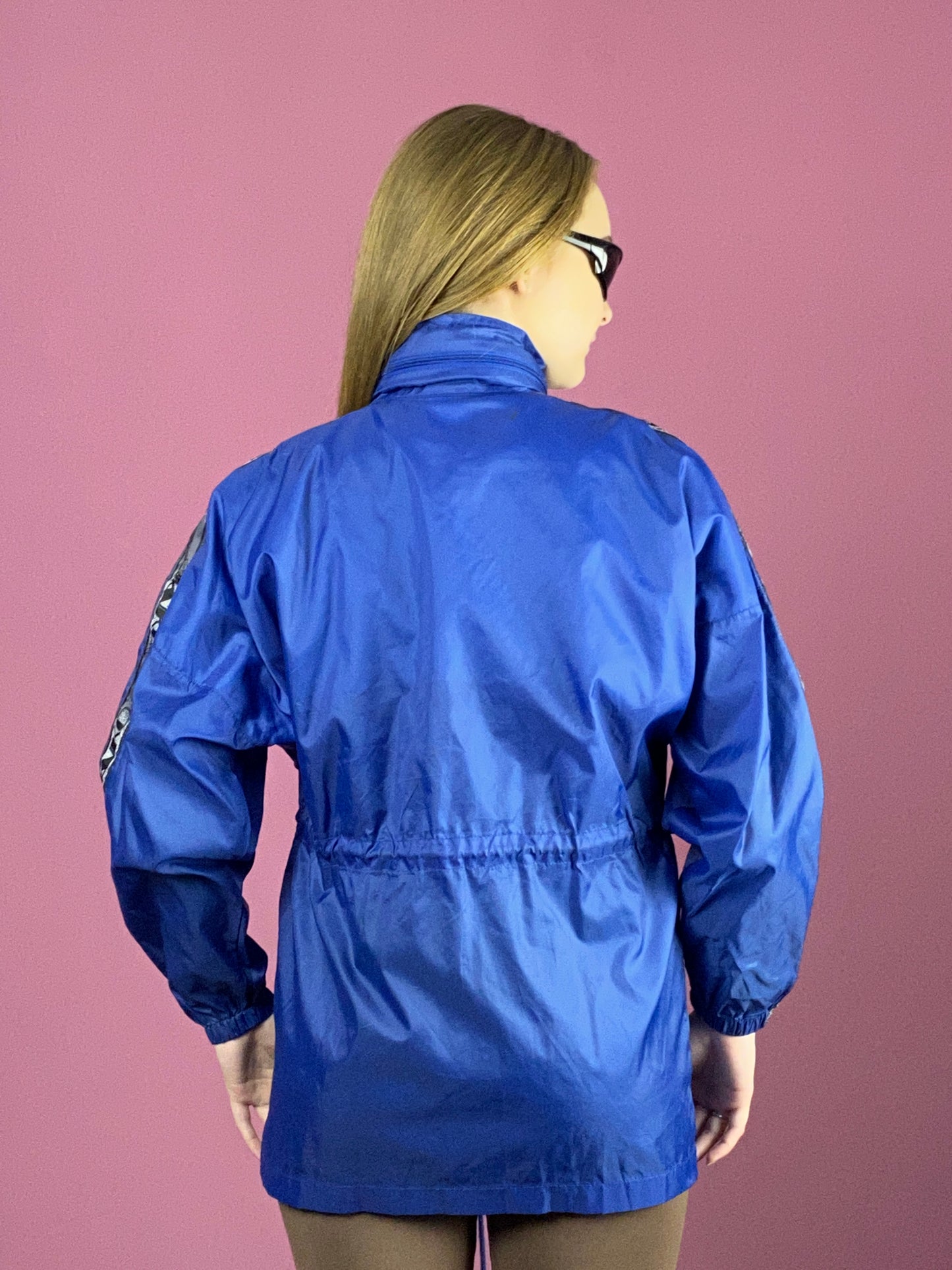 Jako Vintage Women's Rain Jacket - XS Blue Nylon