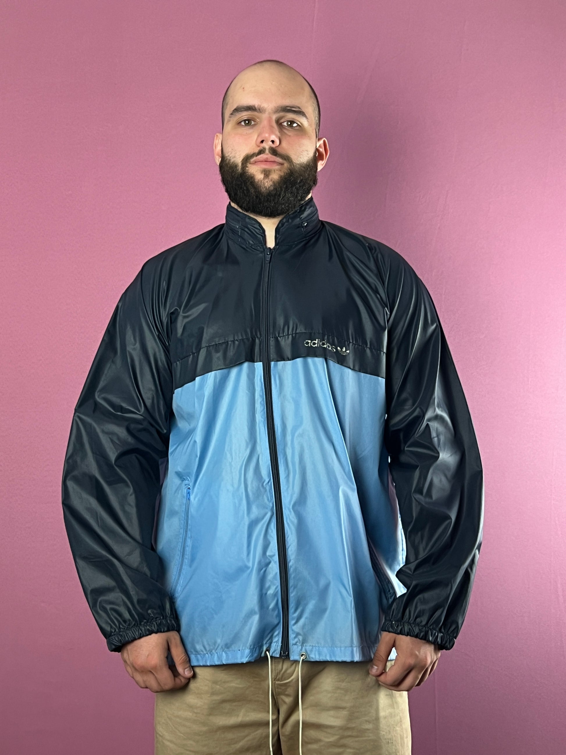 90s Adidas Originals Vintage Men's Rain Jacket - L