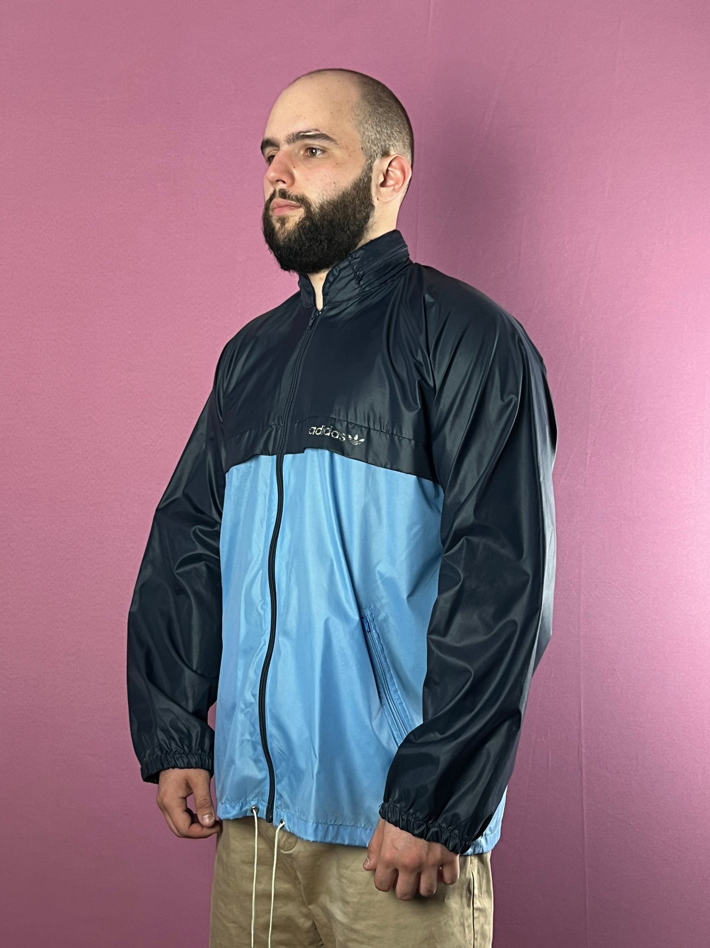 90s Adidas Originals Vintage Men's Rain Jacket - L