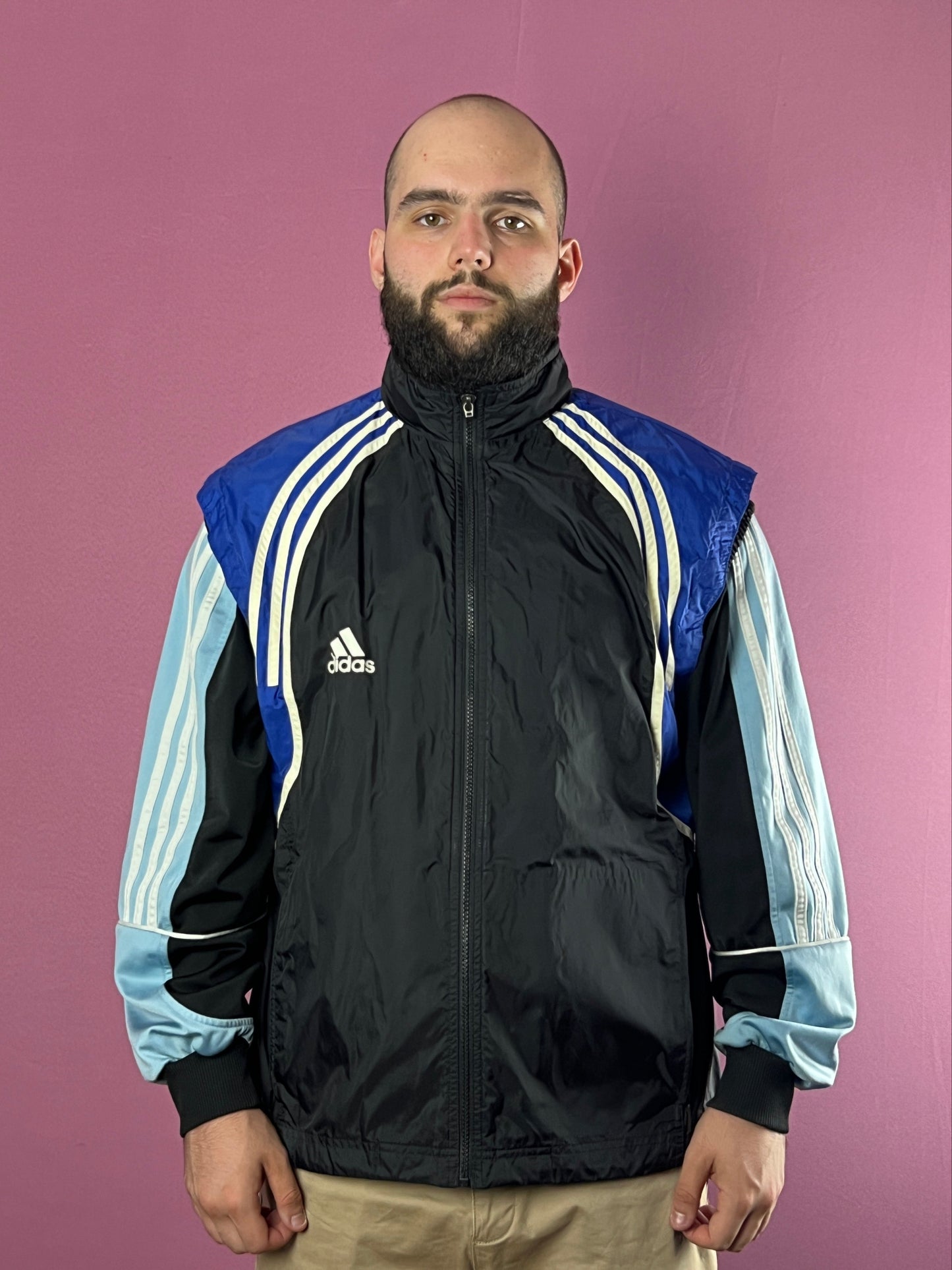 90s Adidas Vintage Men's Vest Jacket - L