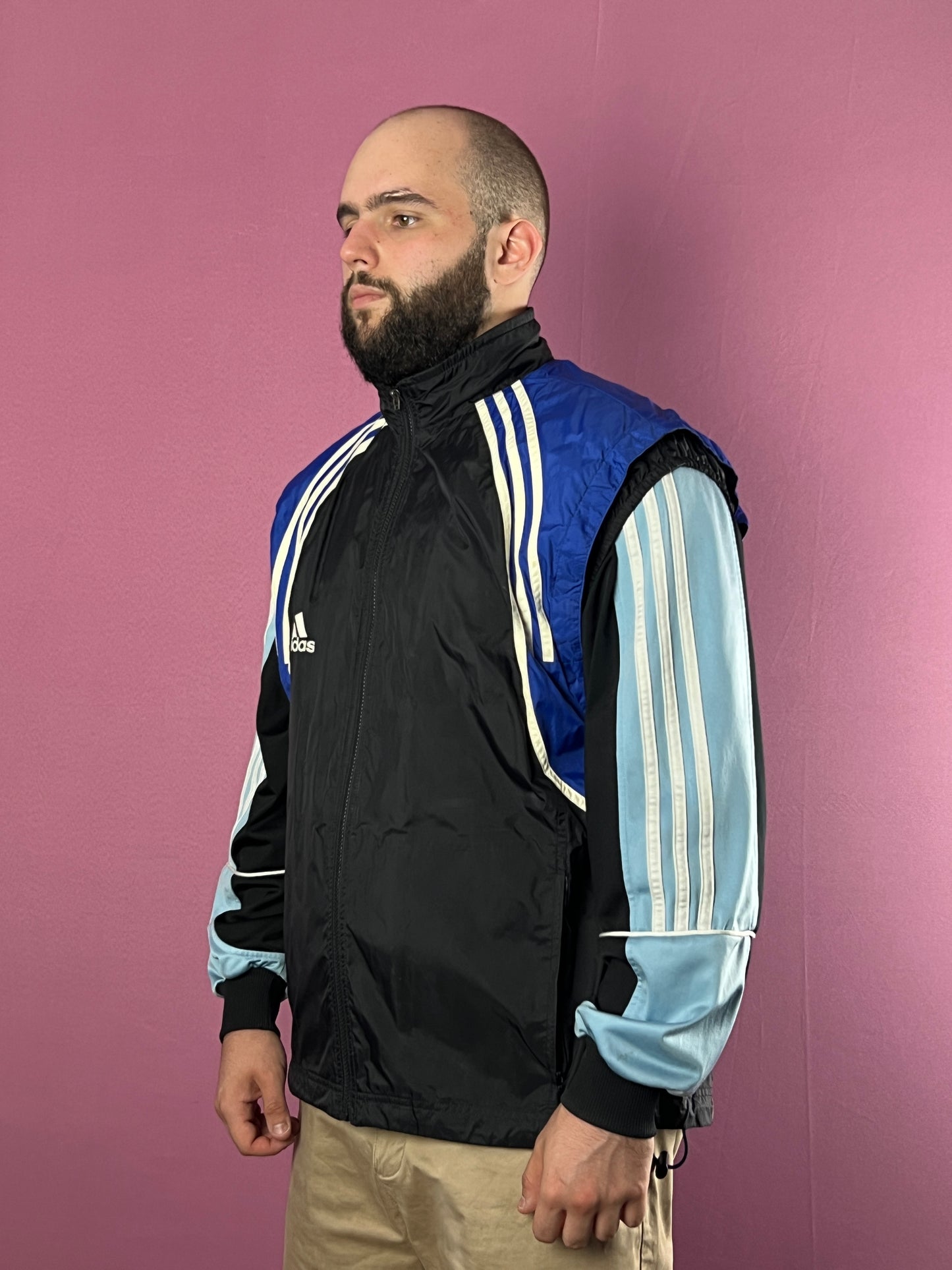 90s Adidas Vintage Men's Vest Jacket - L