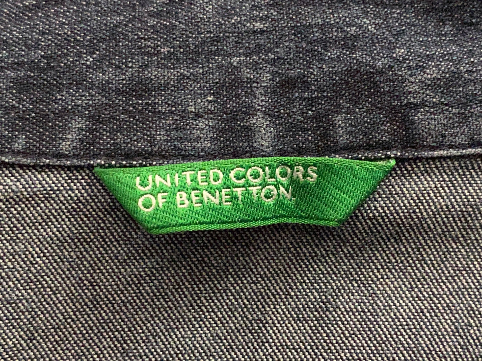 United Colors of Benetton Vintage Women's Half Sleeve Shirt - S Navy Blue Cotton Blend