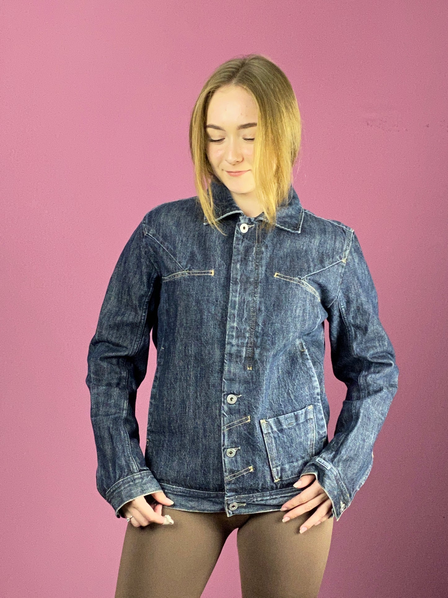 Diesel Vintage Women's Jean Jacket - Small Blue Cotton