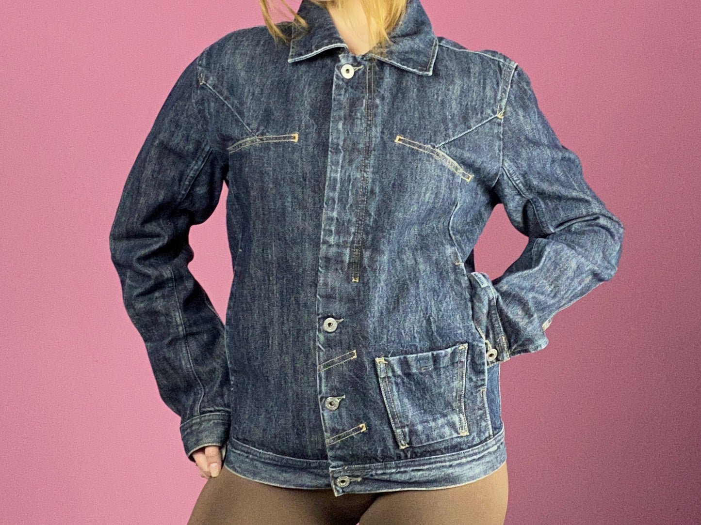 Diesel Vintage Women's Jean Jacket - Small Blue Cotton