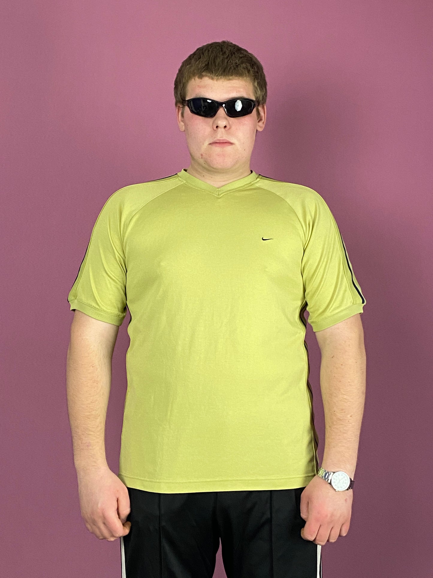 Nike Vintage Men's T-Shirt - XL Green Polyester