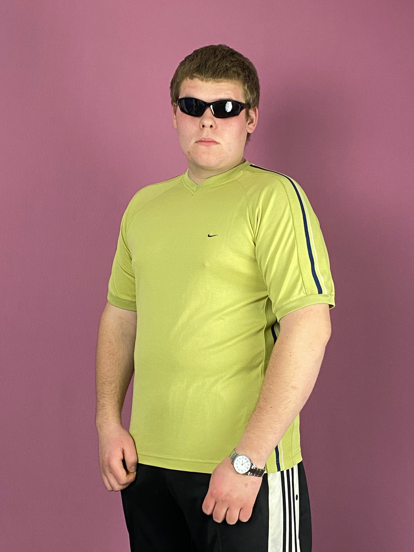 Nike Vintage Men's T-Shirt - XL Green Polyester