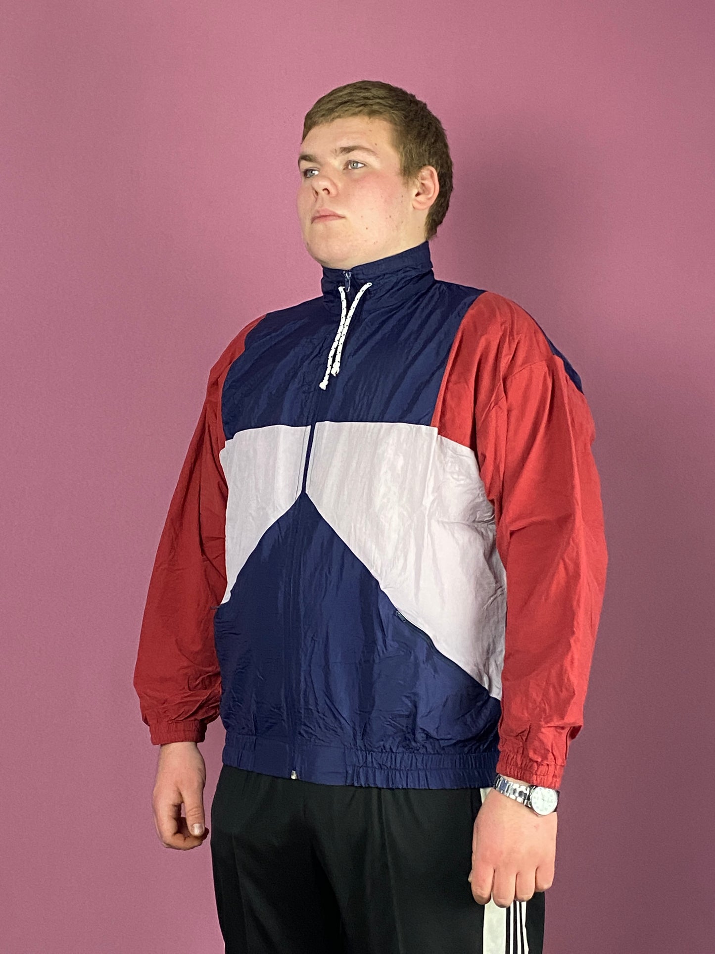 90s North Peak Vintage Men's Windbreaker Jacket - XL Multicolor Nylon