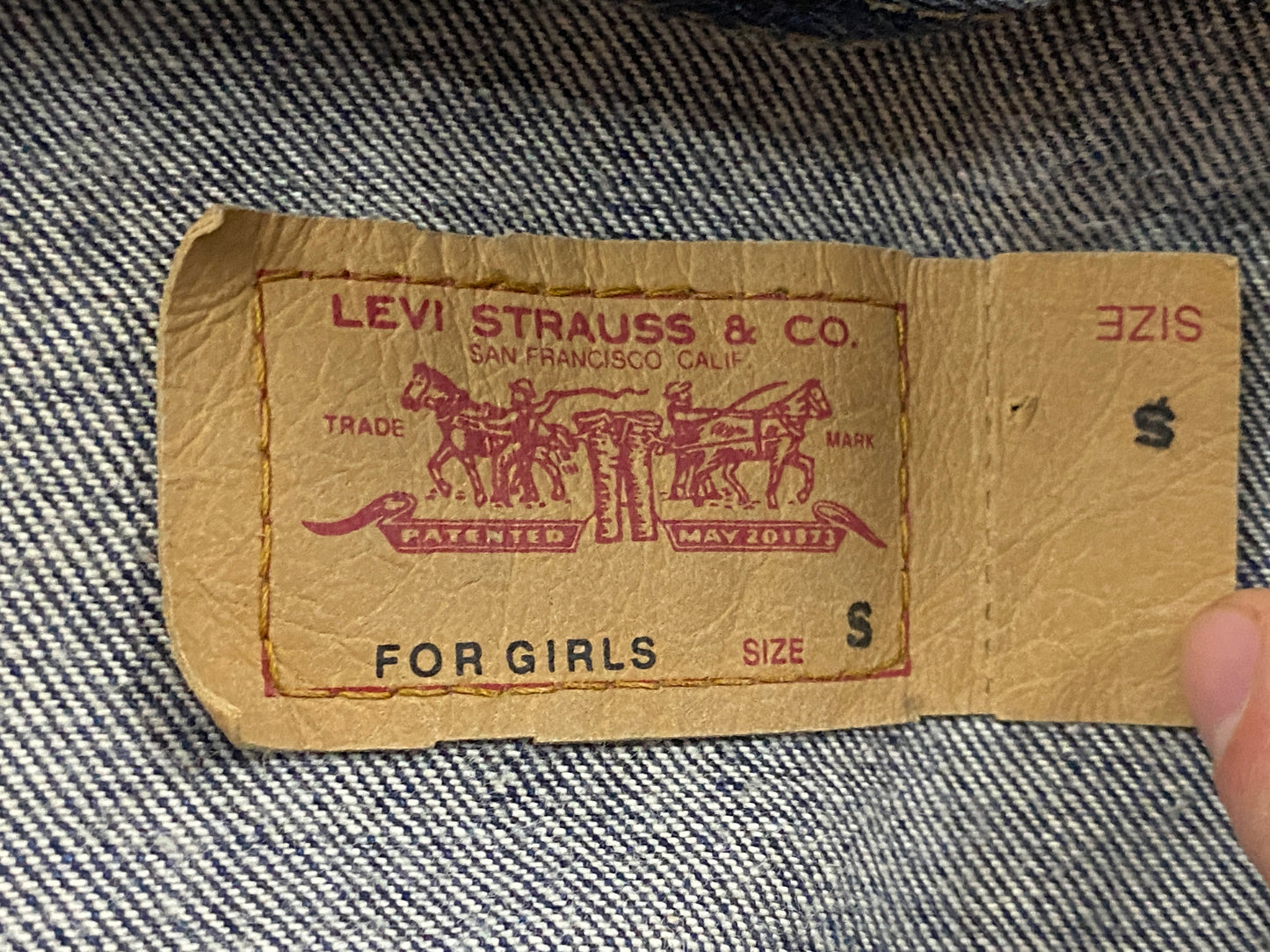 Levi's Vintage Women's Jean Jacket - Small Navy Blue Cotton
