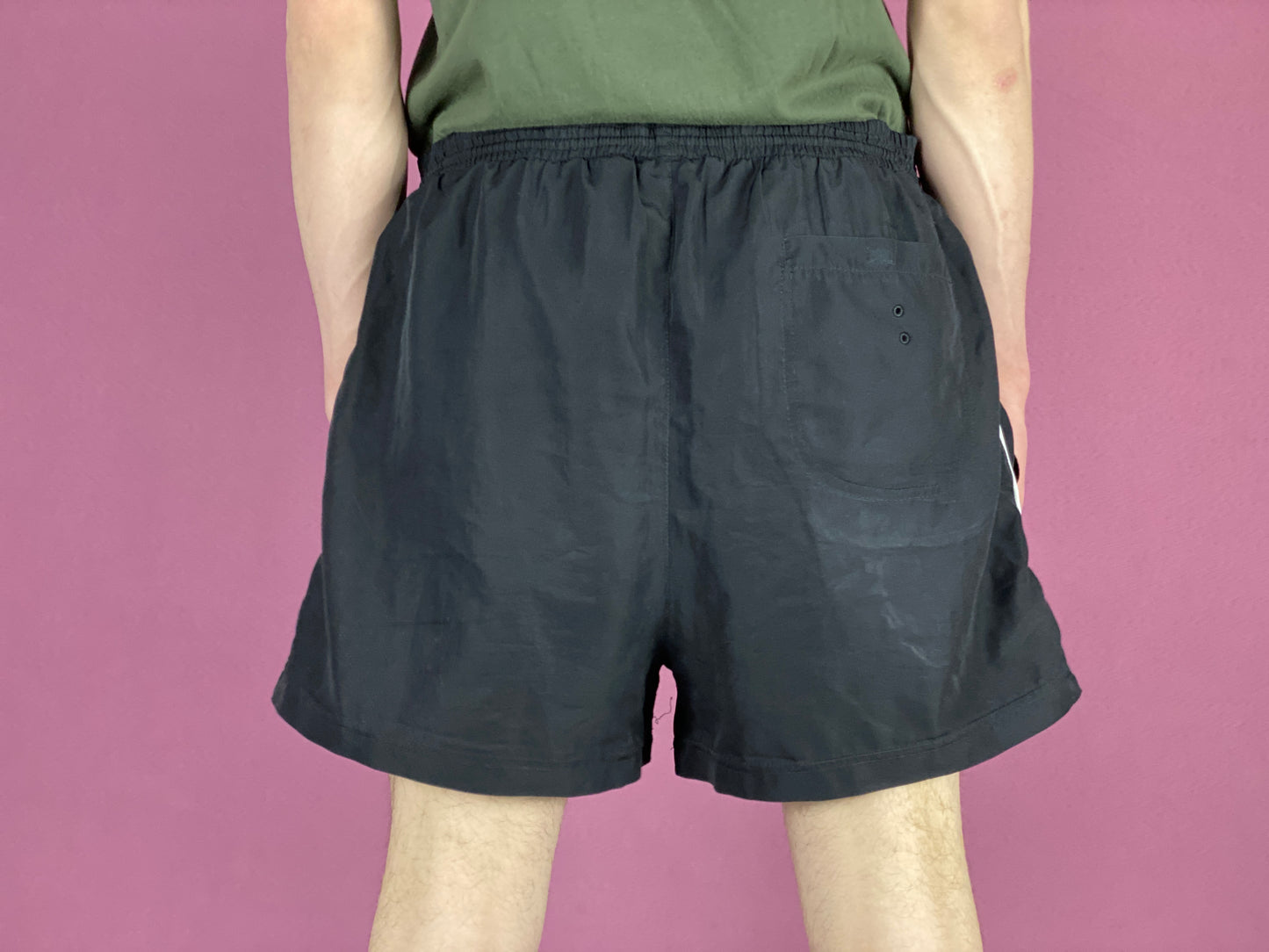 80s Puma Vintage Men's Sport Shorts - XL Black Polyester