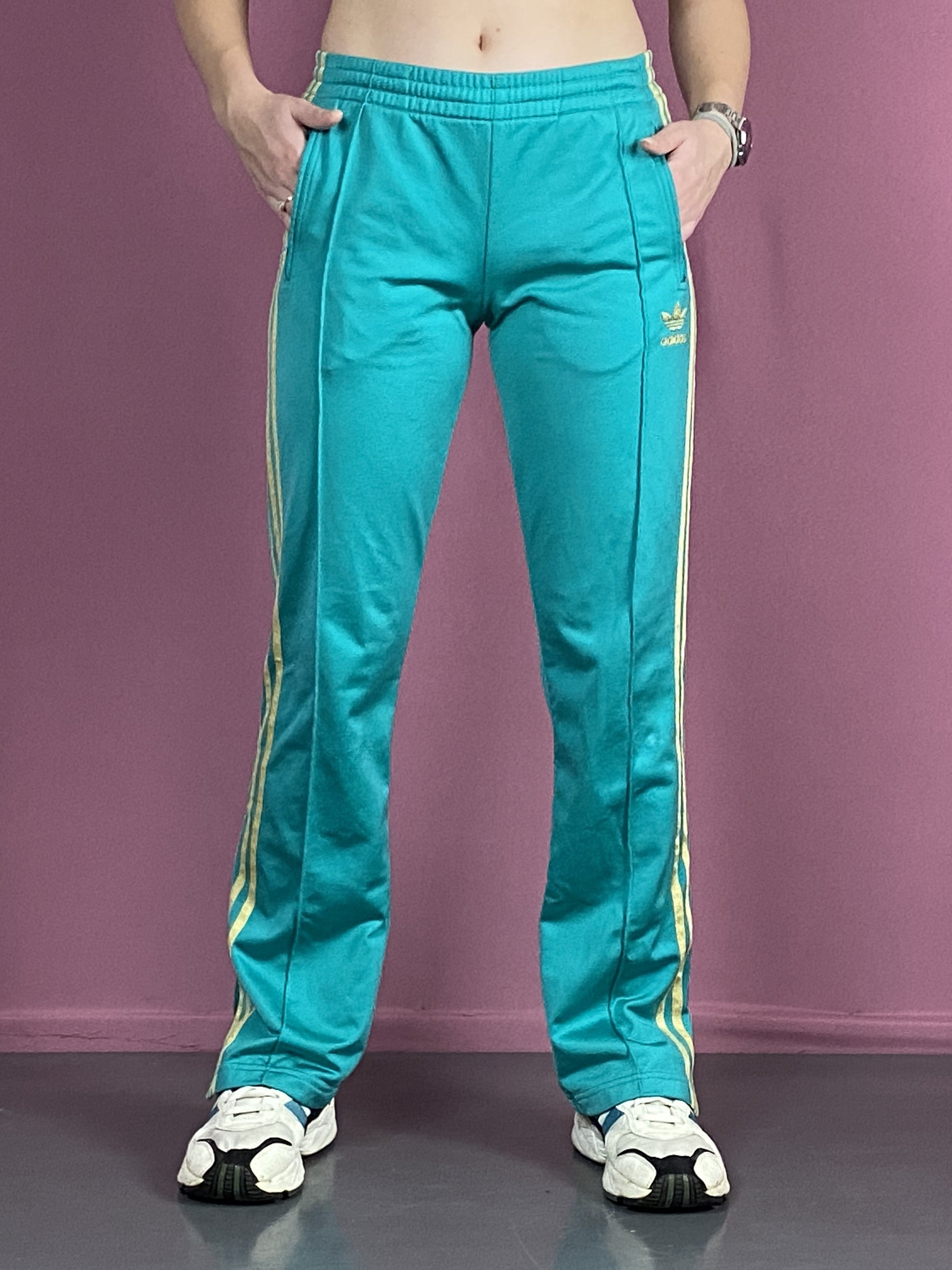 Adidas Originals Vintage Women's Track Pants - XS Green Polyester
