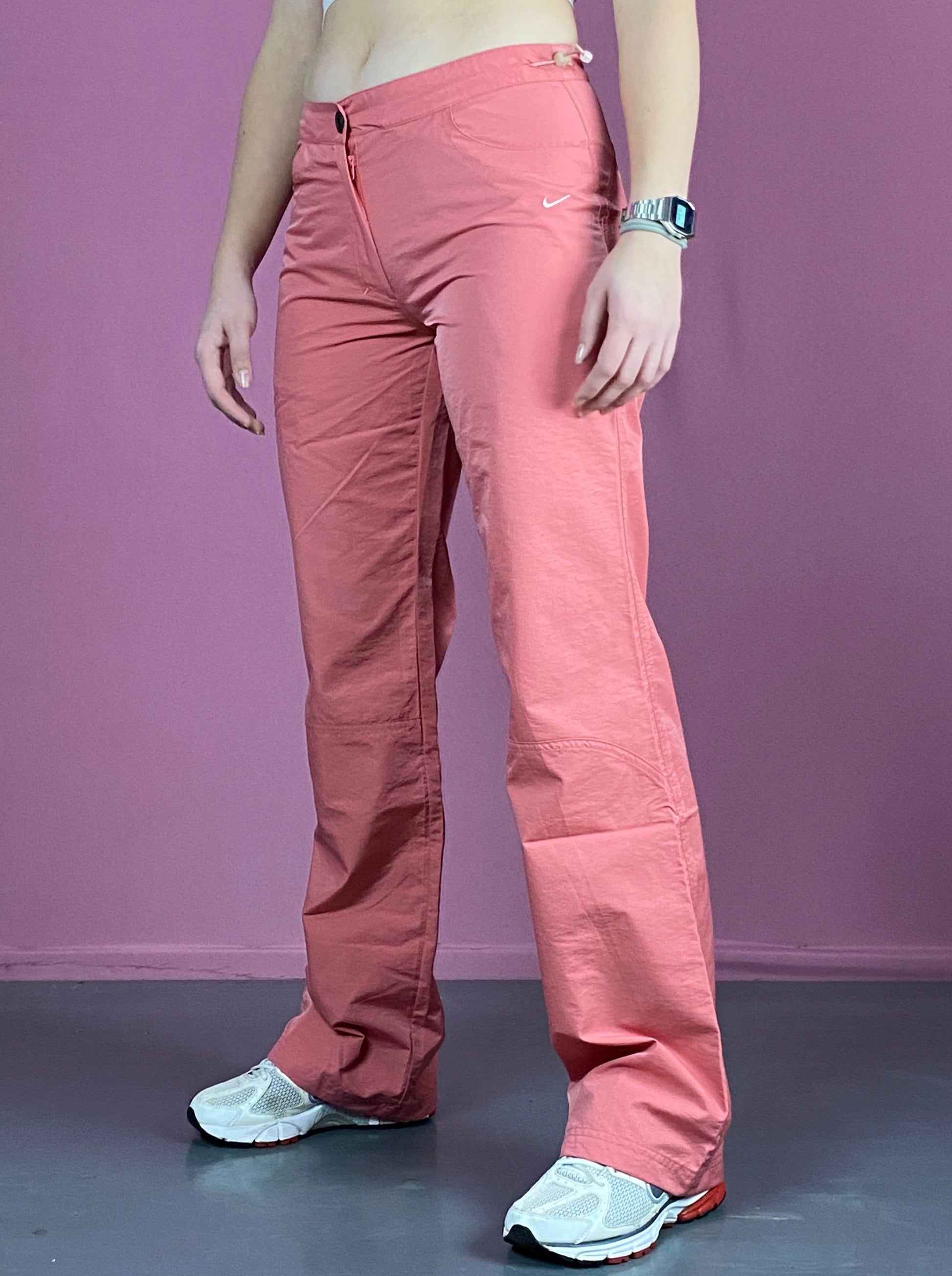 Nike Vintage Women's Vintage Track Pants - S Pink Polyester