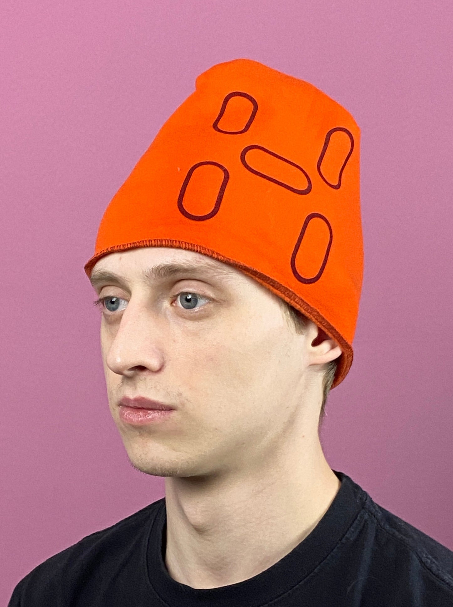 Haglofs Fanatic Print Vintage Men's Beanie - M/L Orange Polyester