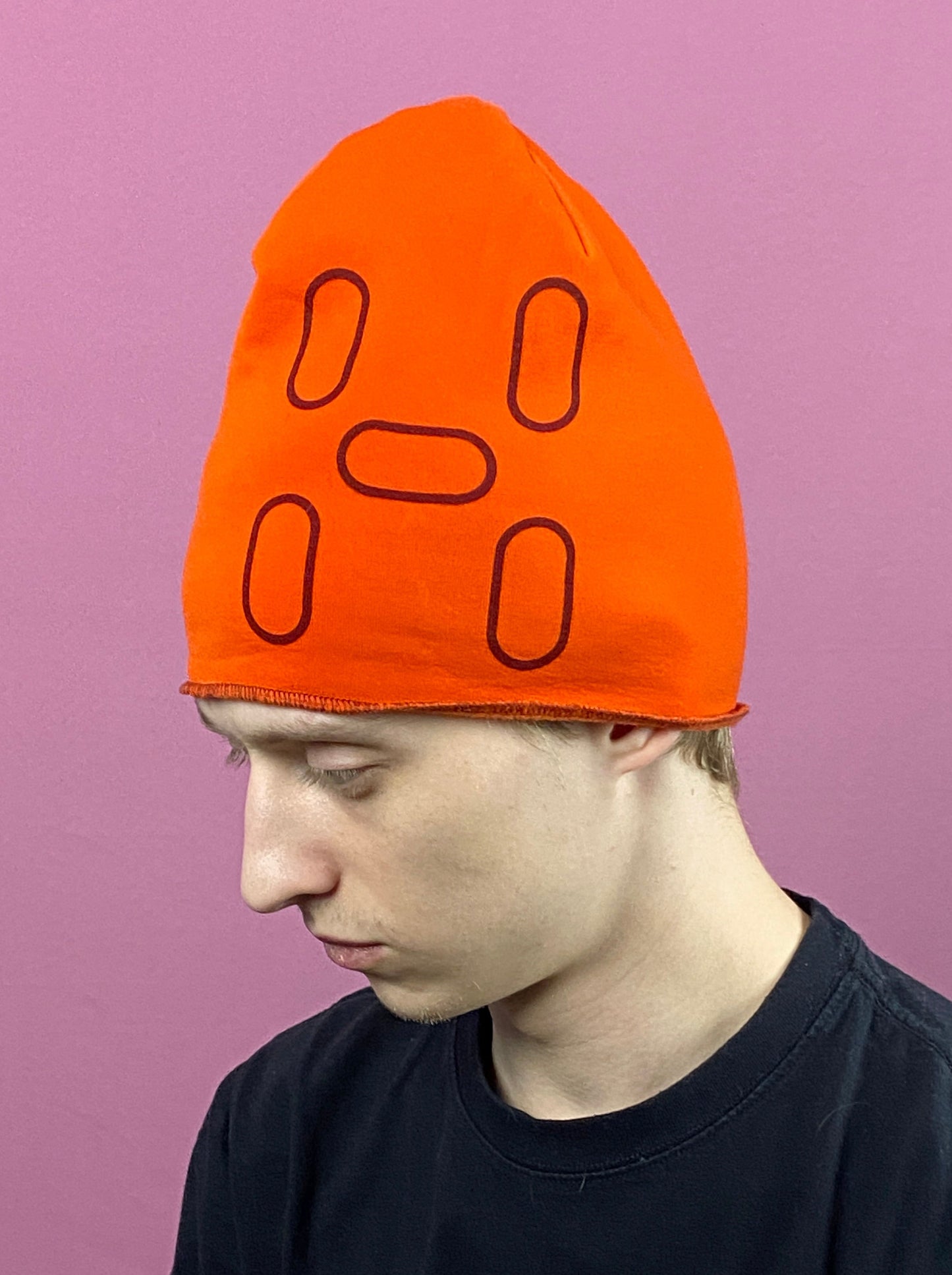 Haglofs Fanatic Print Vintage Men's Beanie - M/L Orange Polyester