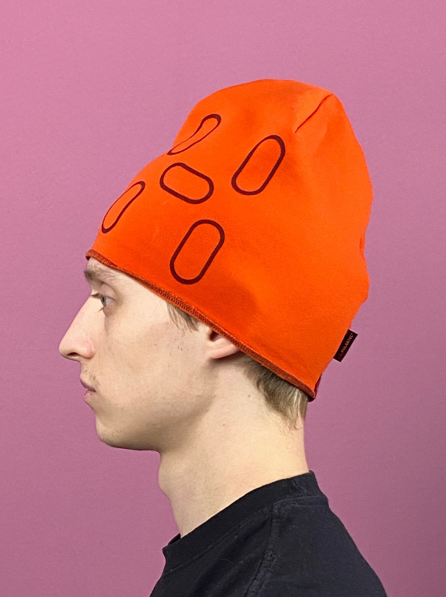 Haglofs Fanatic Print Vintage Men's Beanie - M/L Orange Polyester